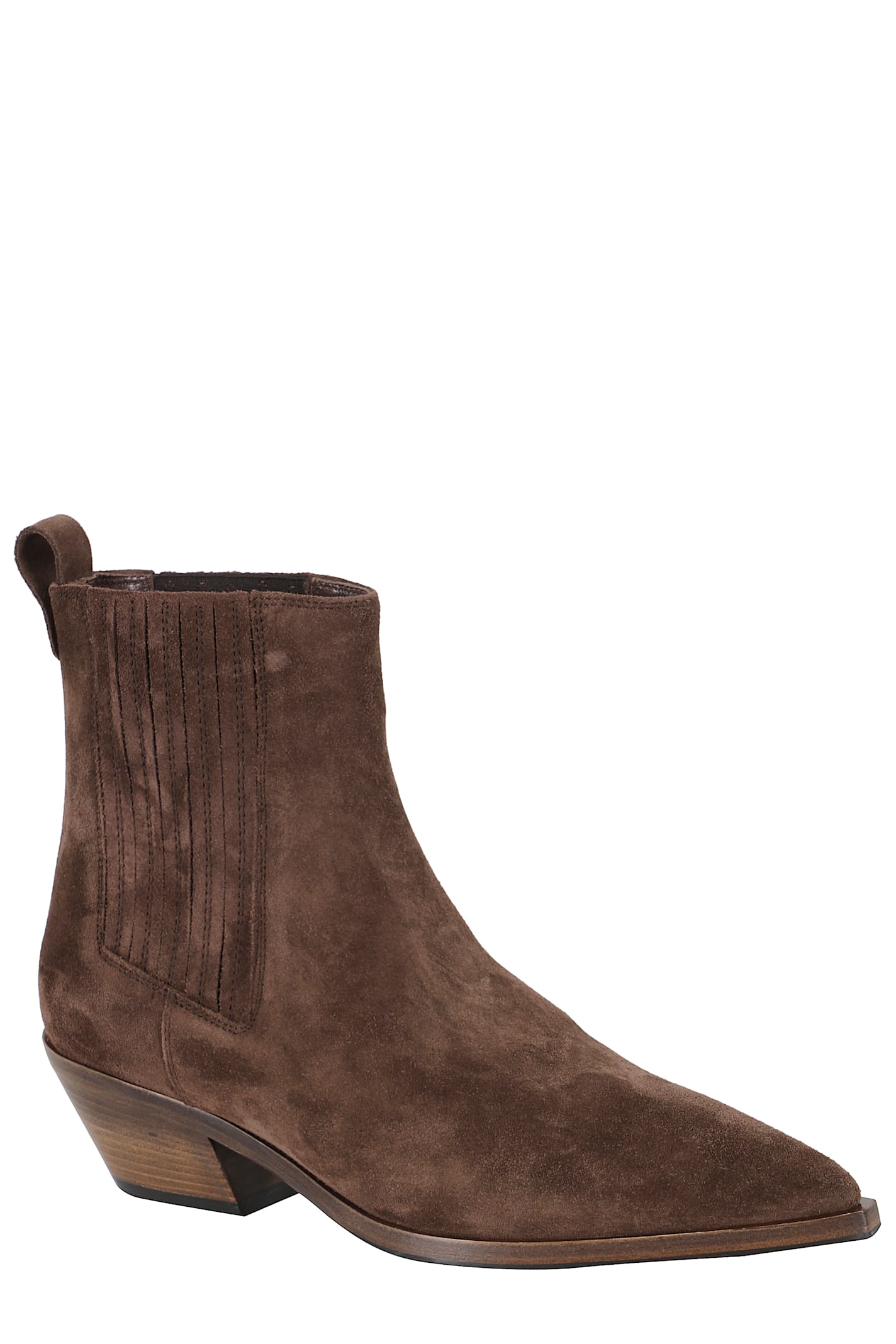 Roberto Festa Aurea Ankle Boots With Suede Upper In Brown