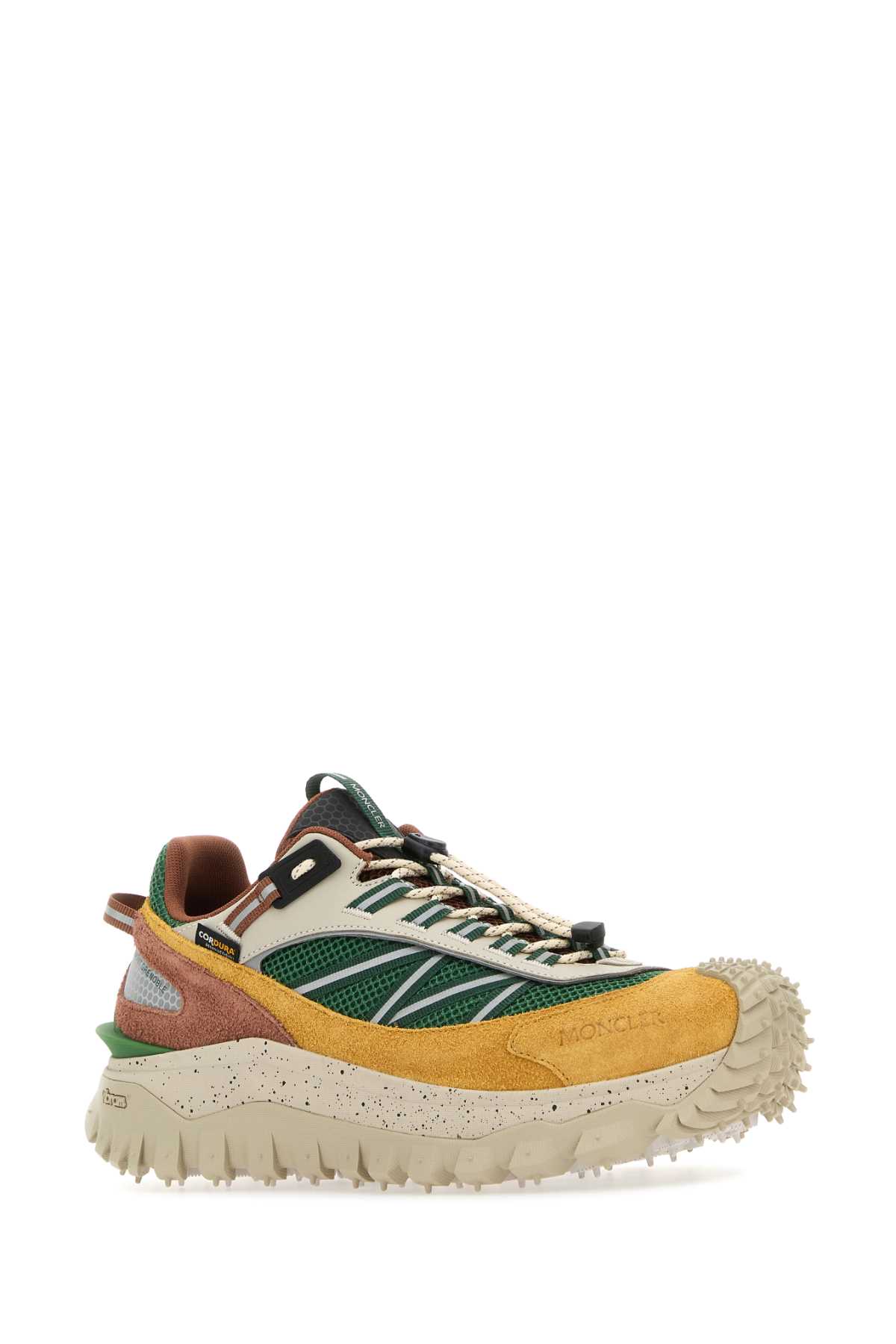 Moncler Multicolor Fabric And Leather Trailgrip Sneakers In 86z