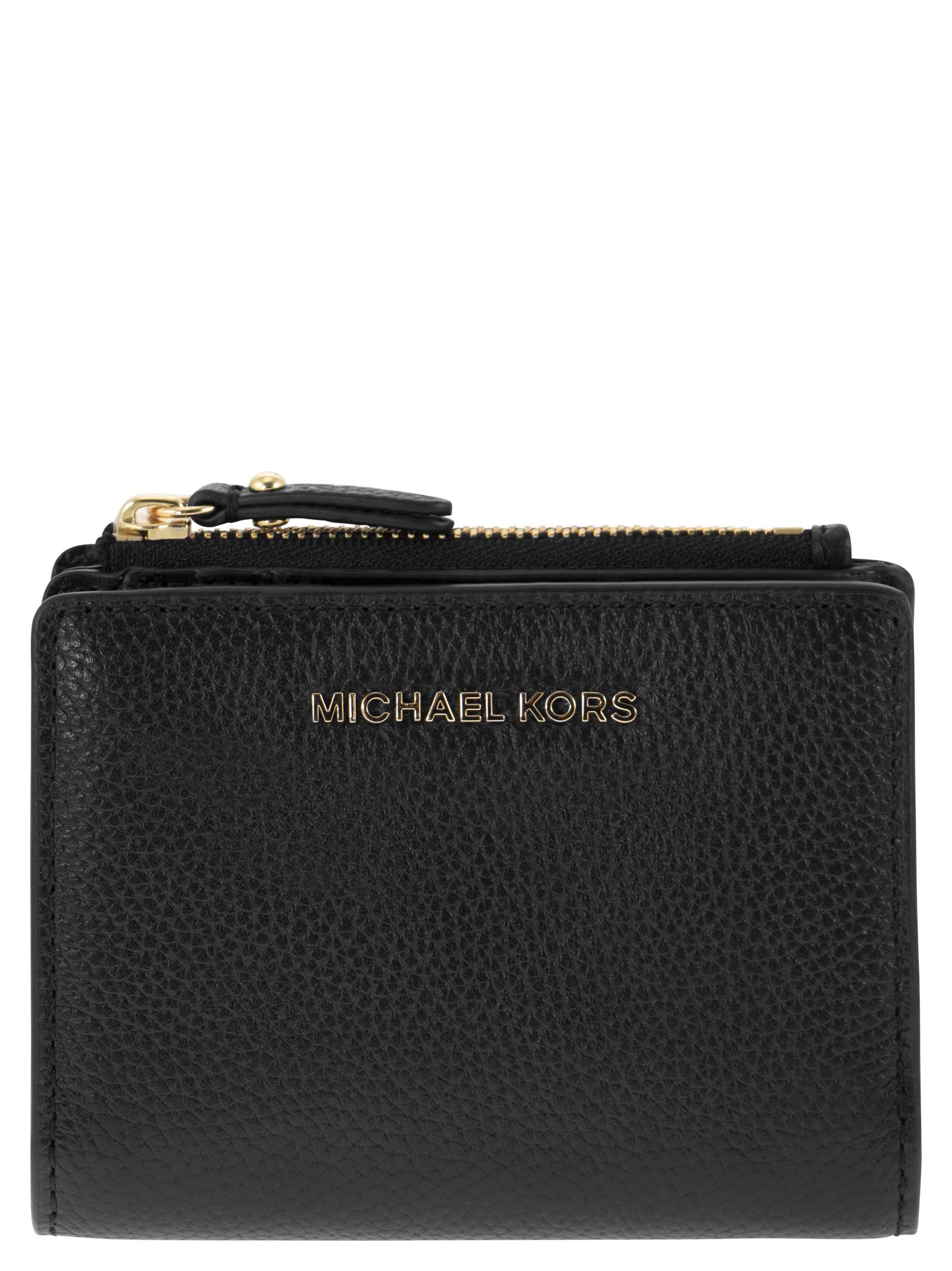 Michael Kors Leather Wallet In Black