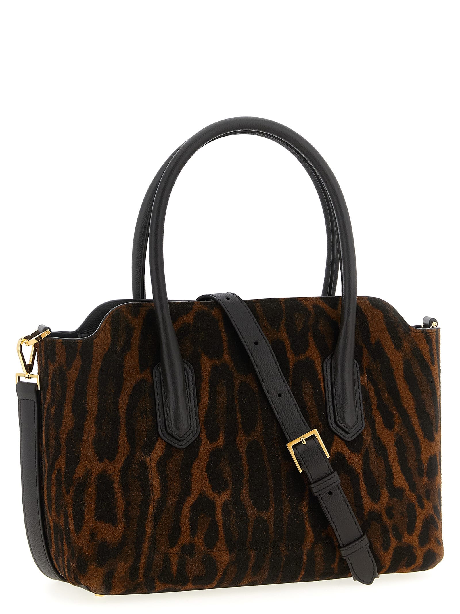 Tom Ford Ocelot Handbag In Brown
