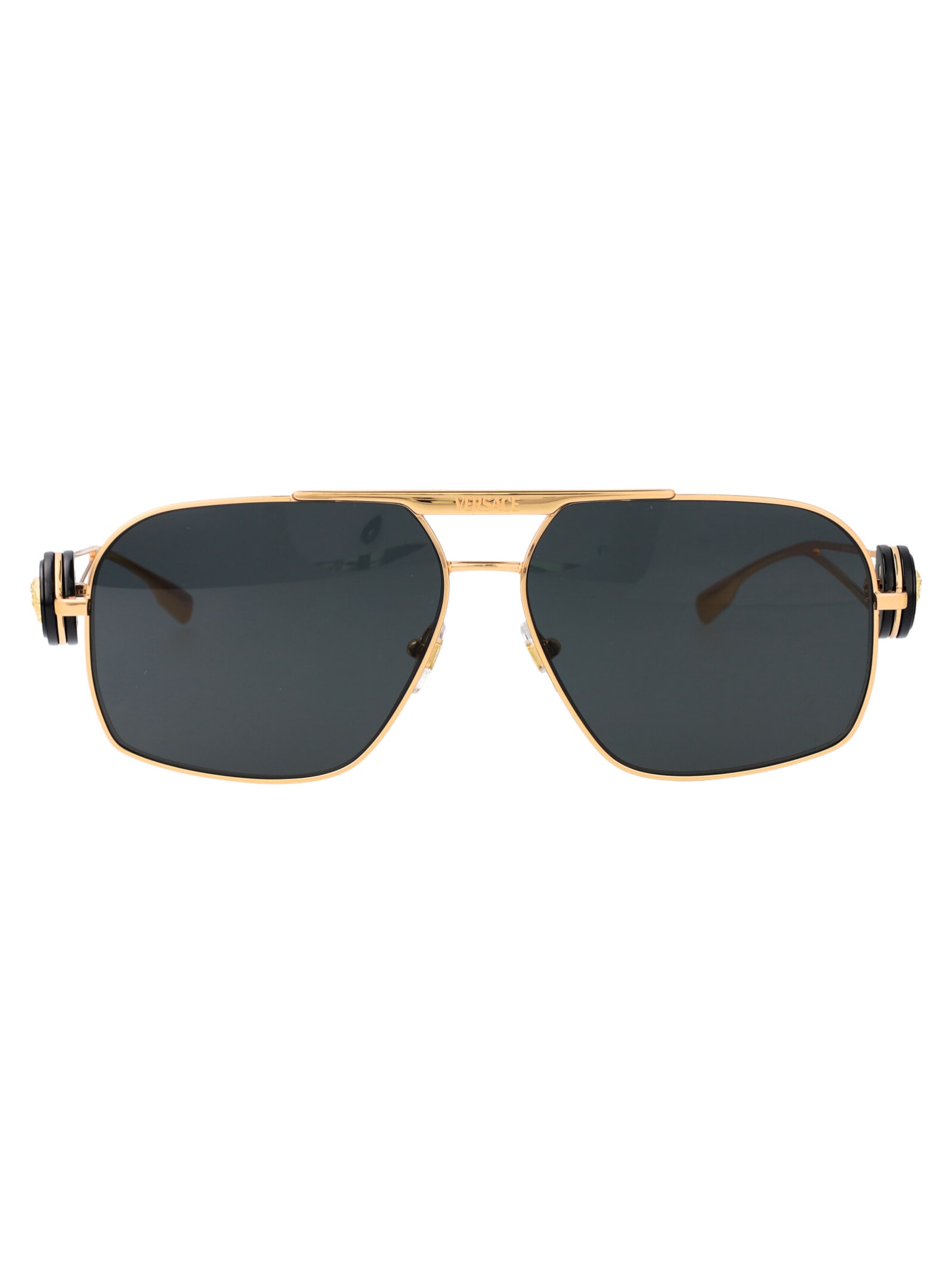 Shop Versace 0ve2269 Sunglasses In 100287 Gold