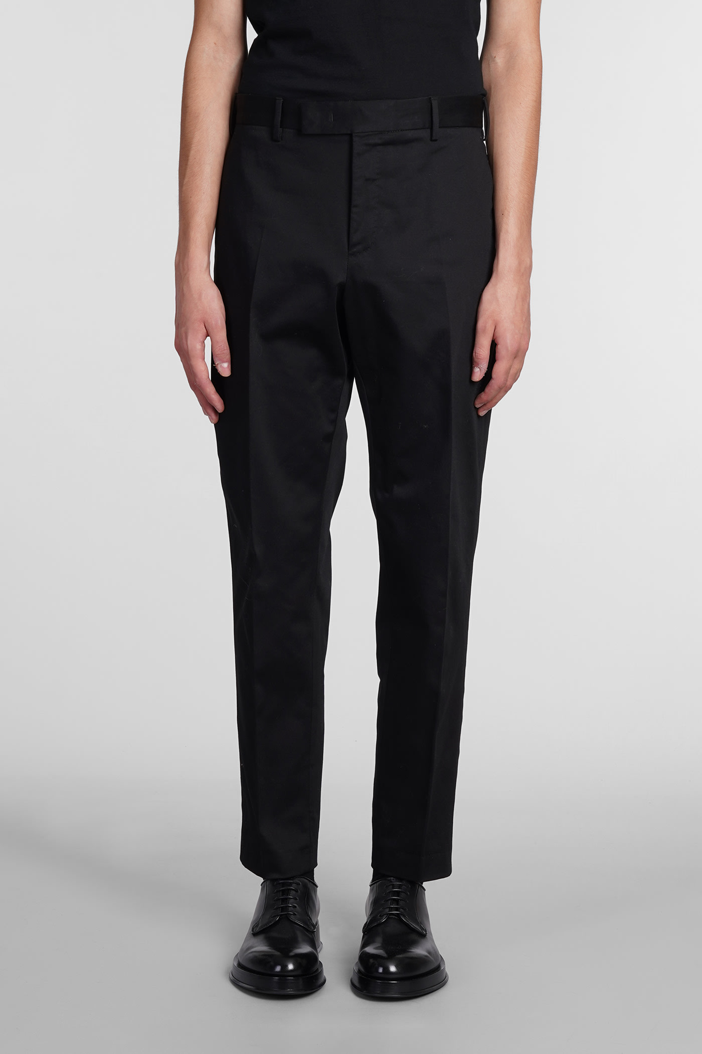 Pt01 Trousers In Black Cotton