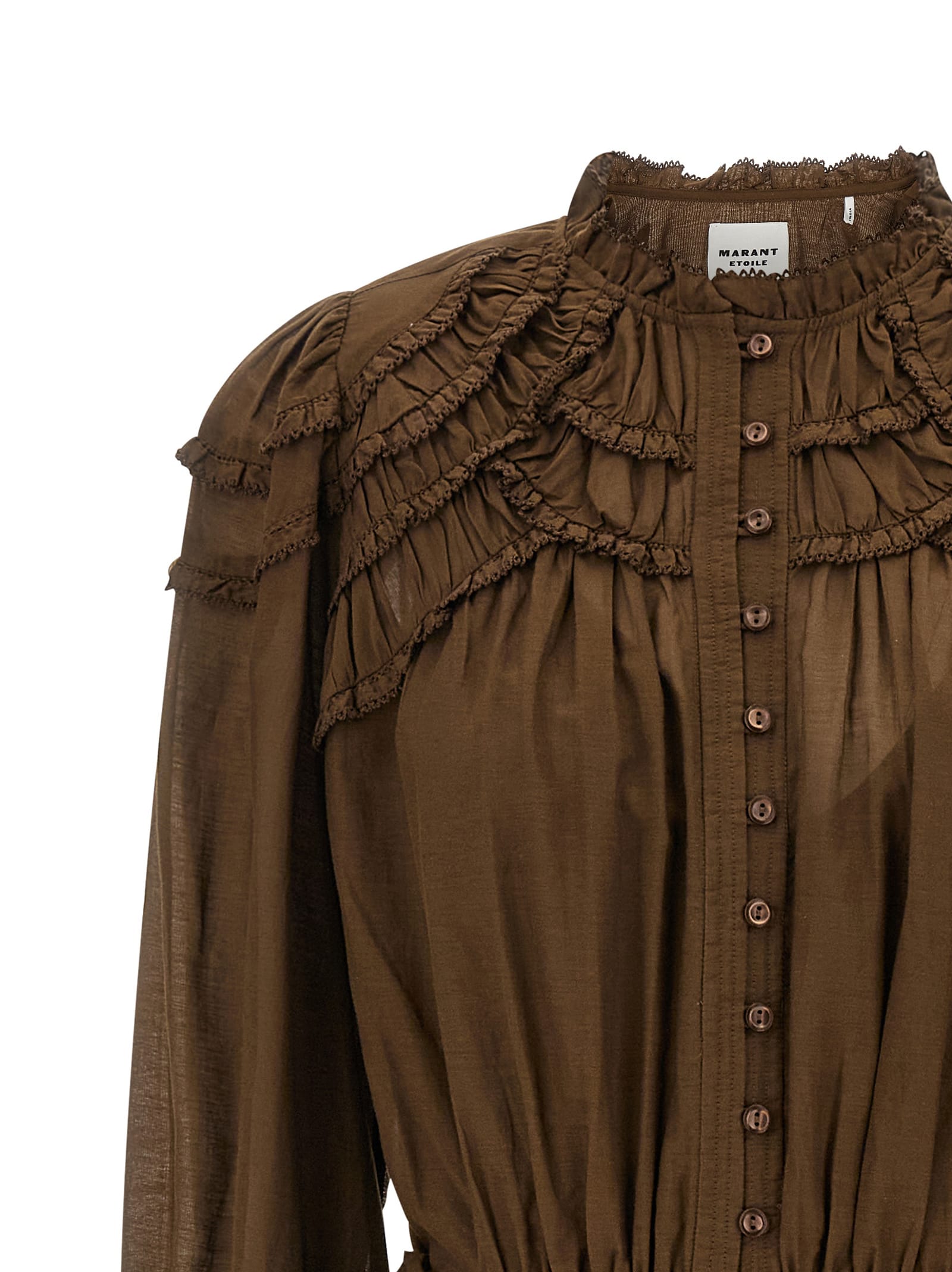 Isabel Marant Étoile Charissa Dresses Green In Brown