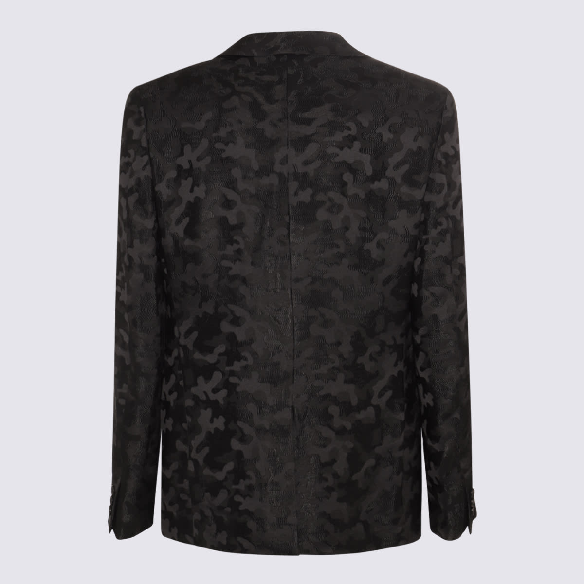 Shop Comme Des Garçons Homme Deux Black Paisley Print Blazer