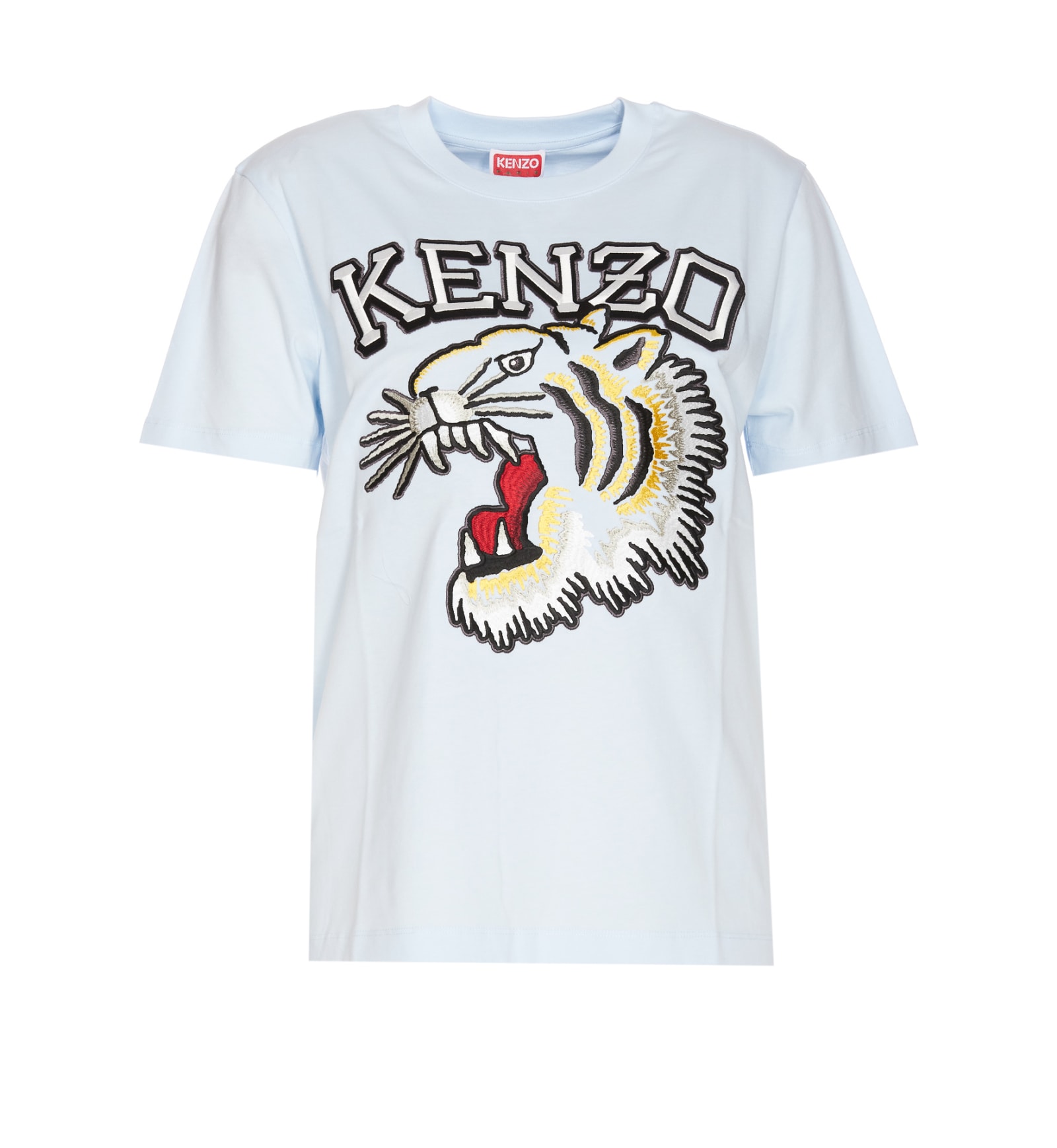 Shop Kenzo Tiger Varsity Loose T-shirt In Blue