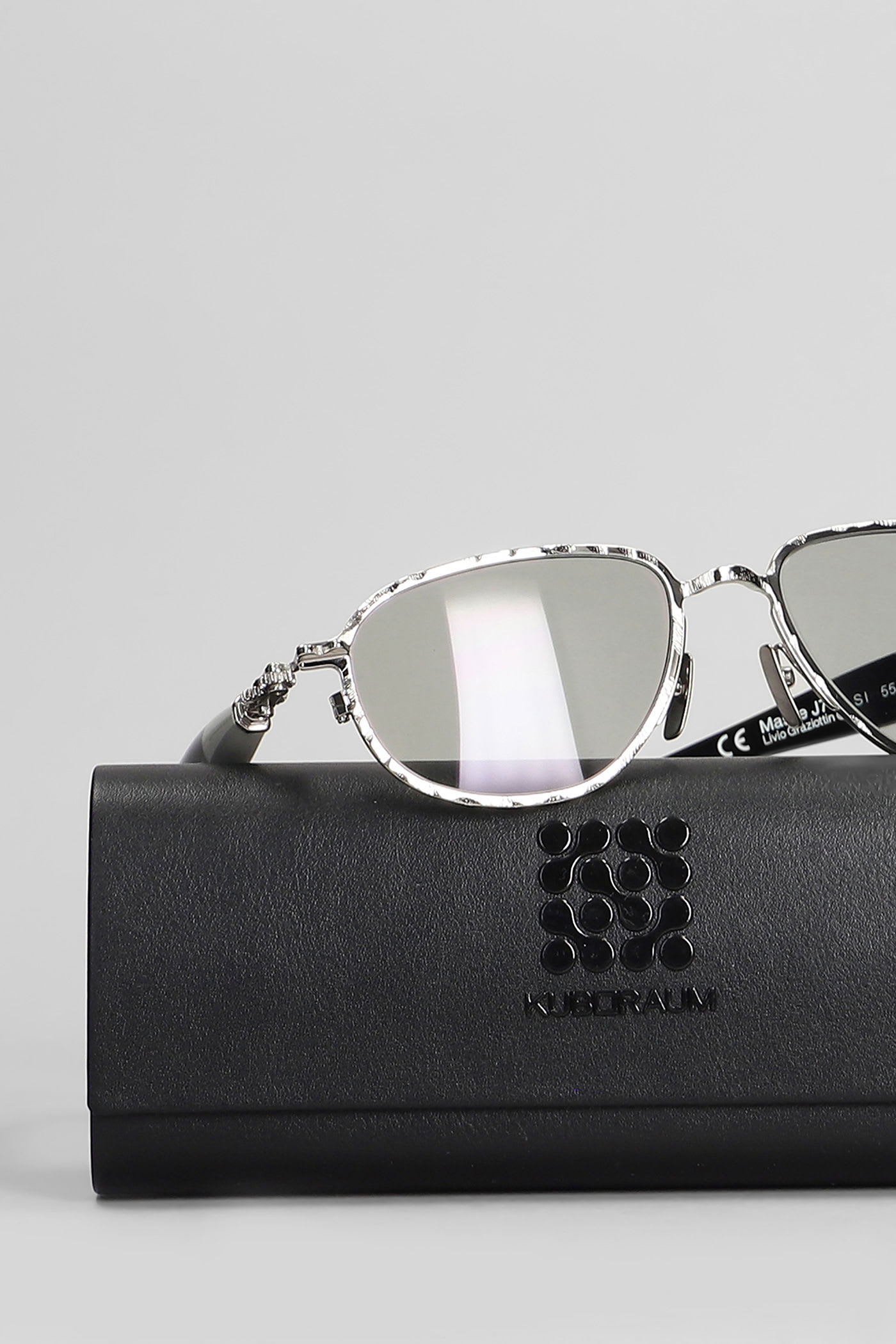 Kuboraum J71 Sunglasses In Grey Metal Alloy In Gray