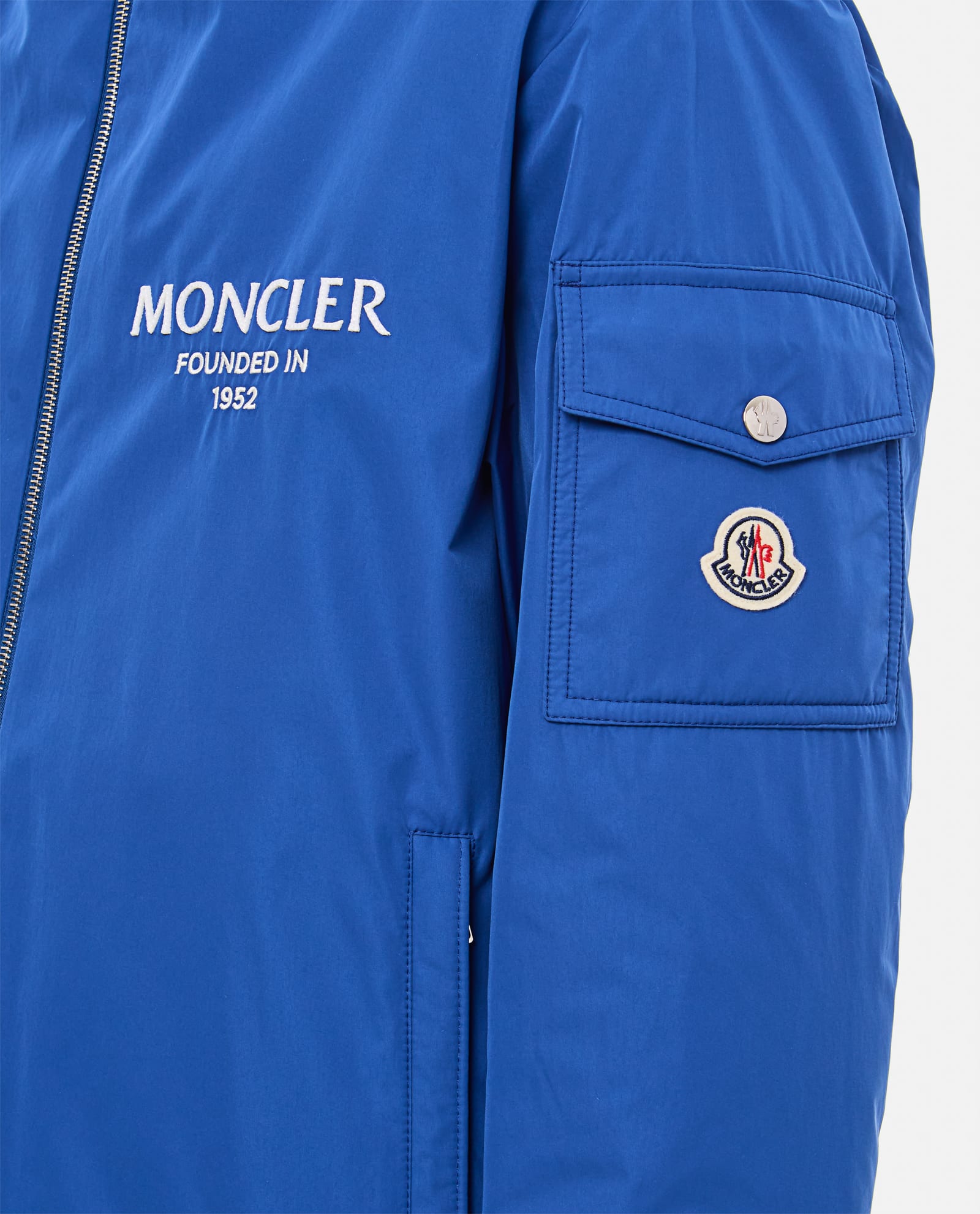 Shop Moncler Granero Jacket In Blue