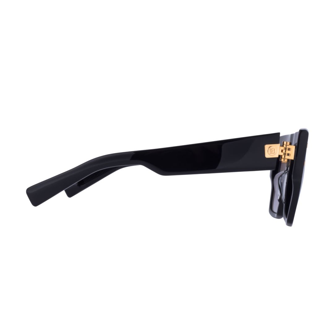 Balmain B-v Grey Rectangular Unisex Sunglasses Bps-121a-54
