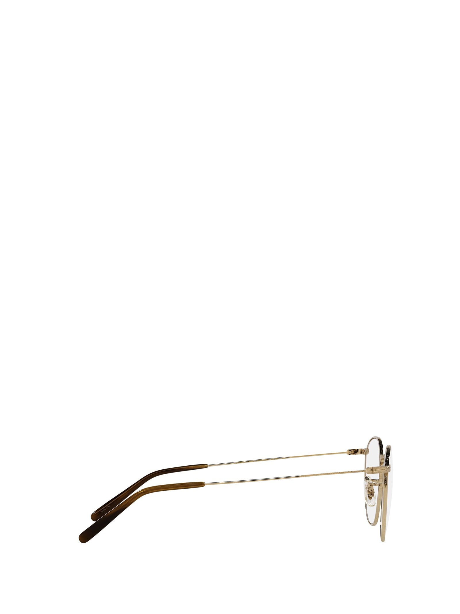 Shop Oliver Peoples Ov1285t White Gold Glasses