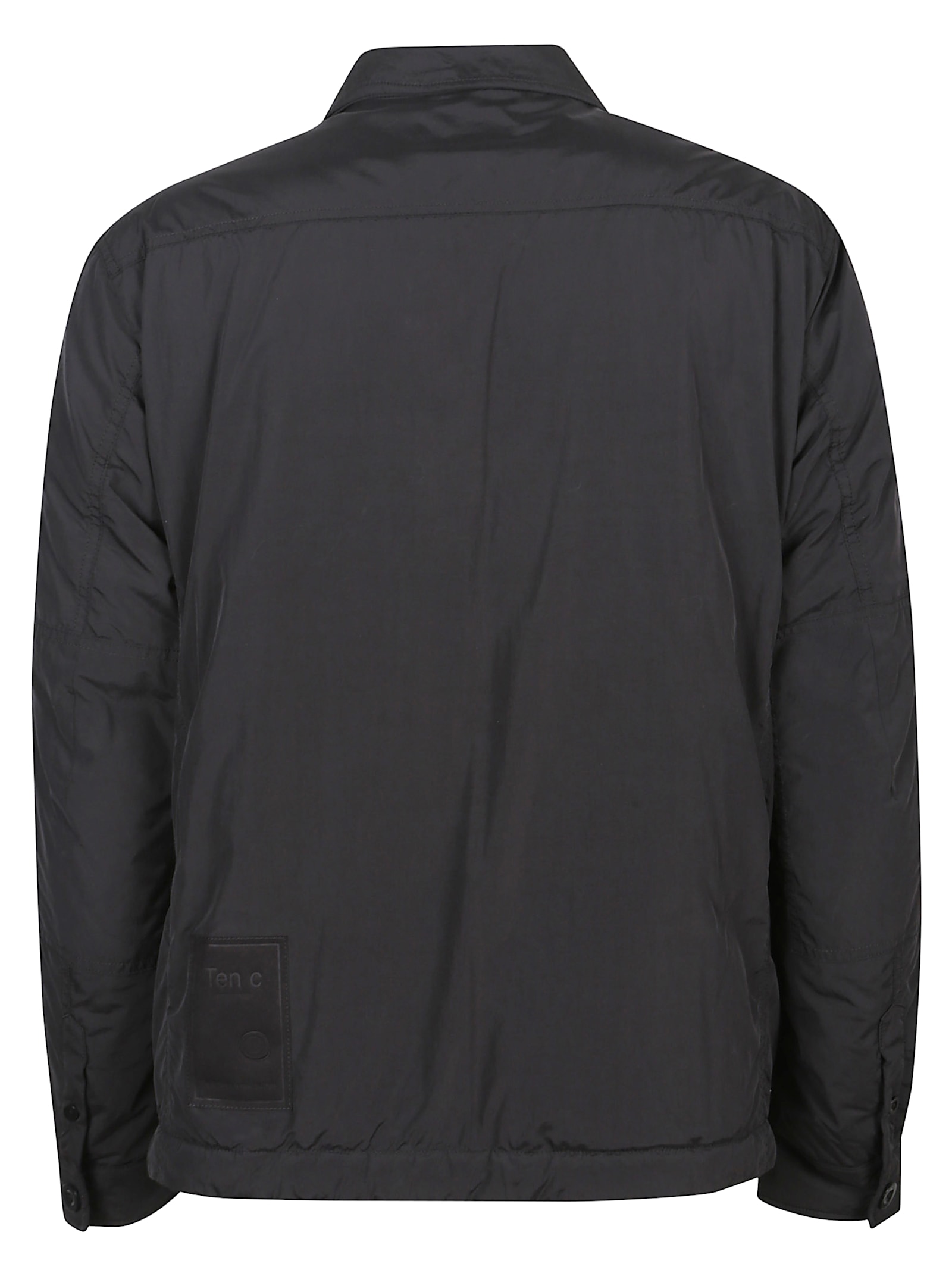 Ten C Tailored Mid-layer Jacket With Minimalist Design In Black