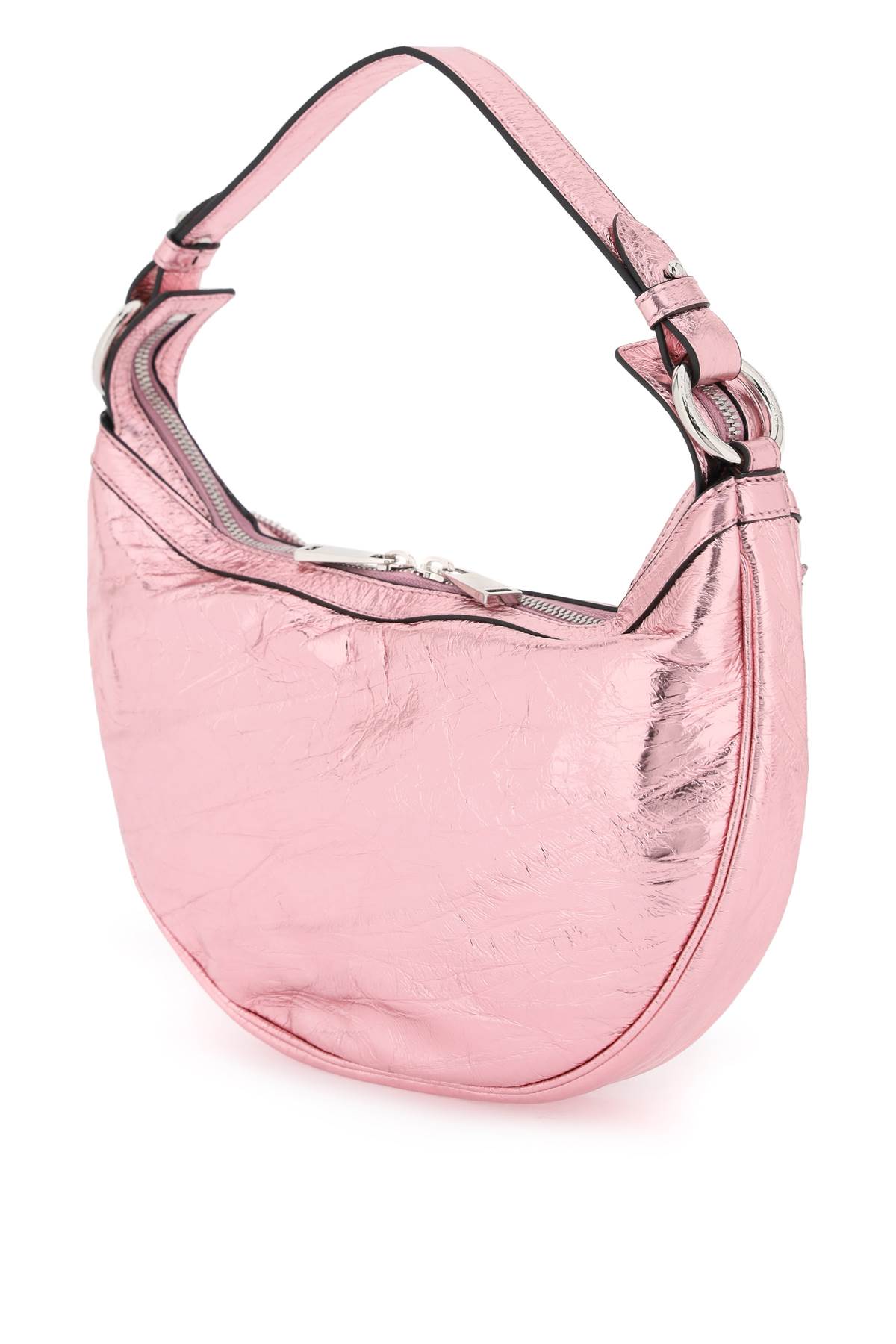 Versace Repeat Studded Leather Hobo Bag In P Baby Pink New Palladium