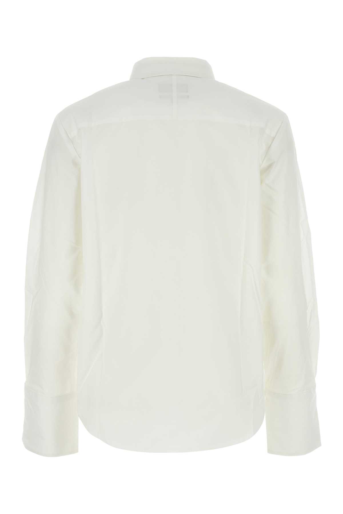 Shop Apc White Poplin Shirt In Blanc