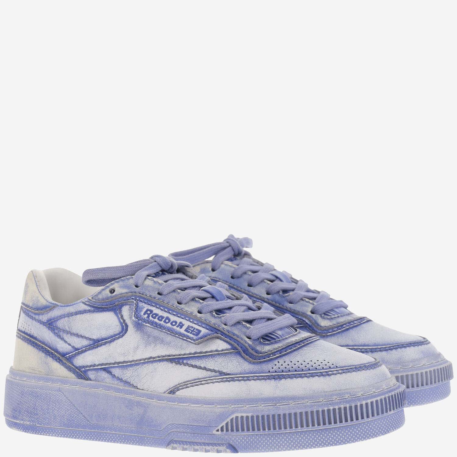 Shop Reebok Club C Ltd Leather Sneakers In Blue