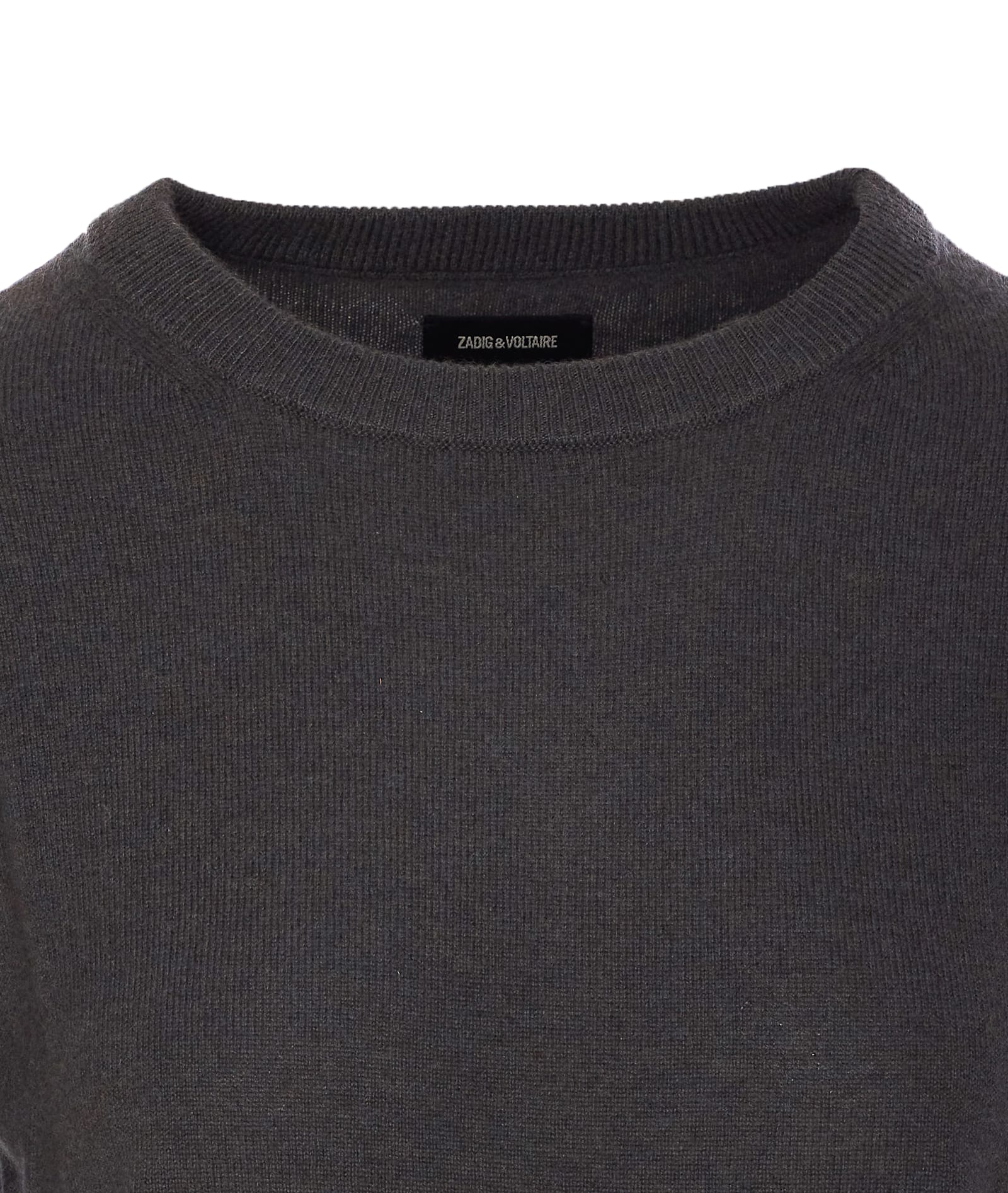 Zadig & Voltaire Cici Patch Sweater In Grey