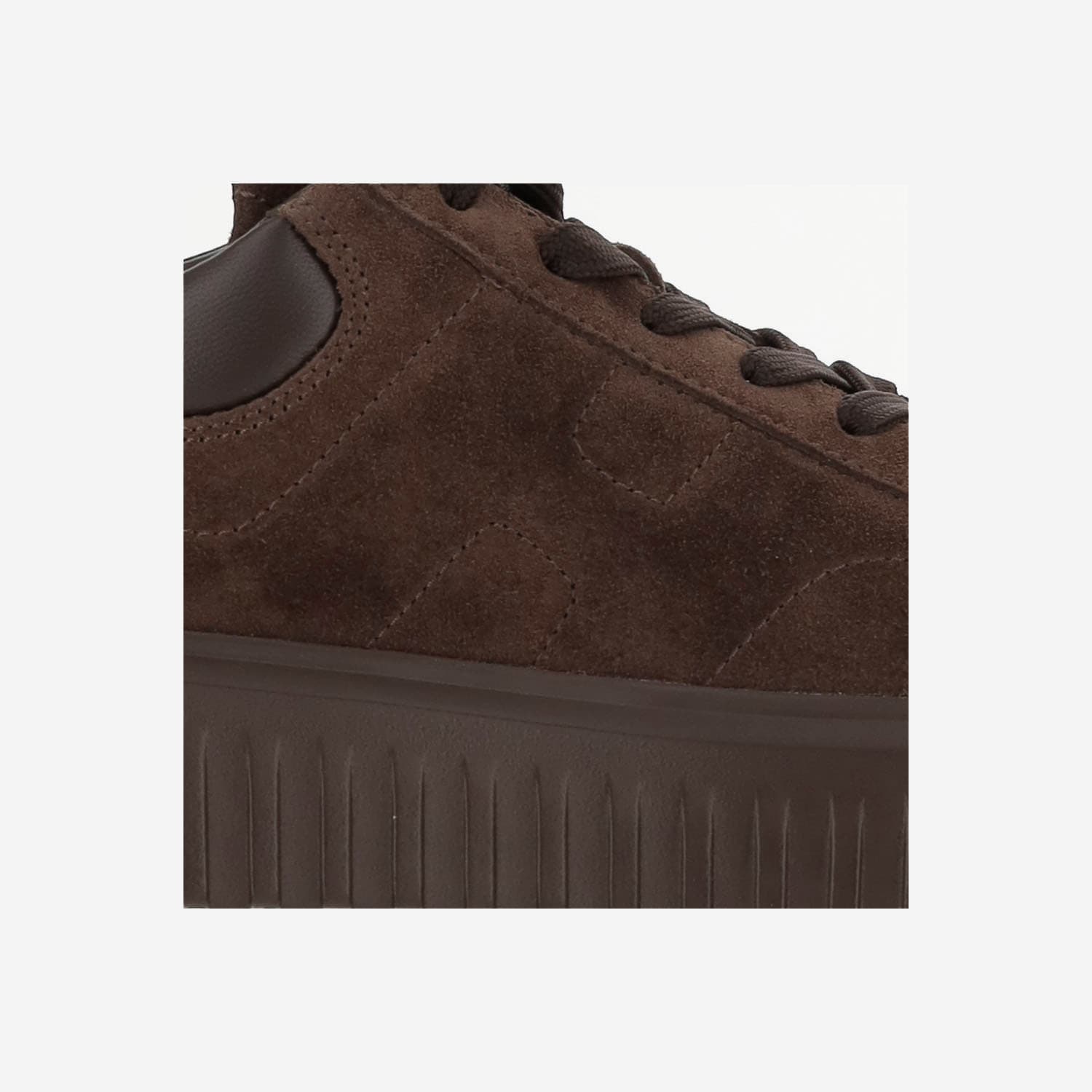 Hogan Brown Suede Sneakers With Padded Collar In Brown