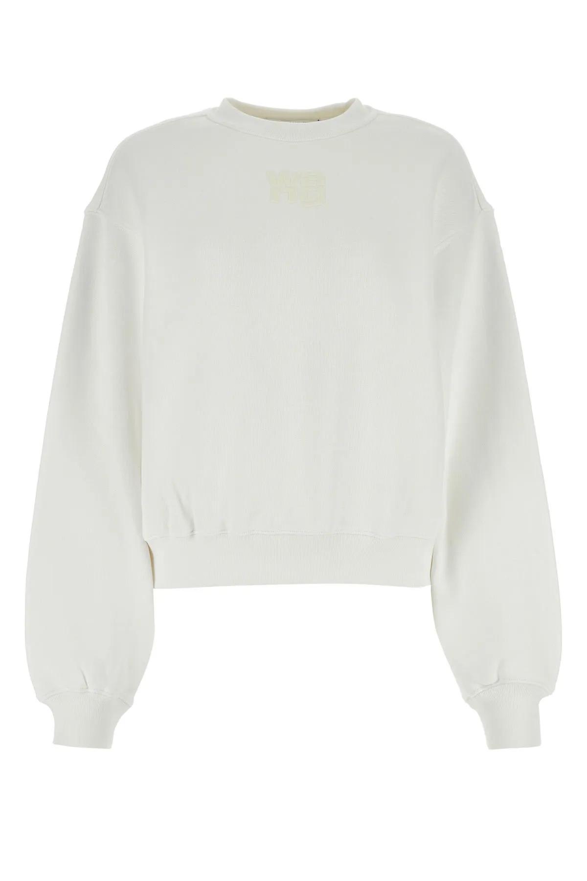 White Cotton Sweatshirt