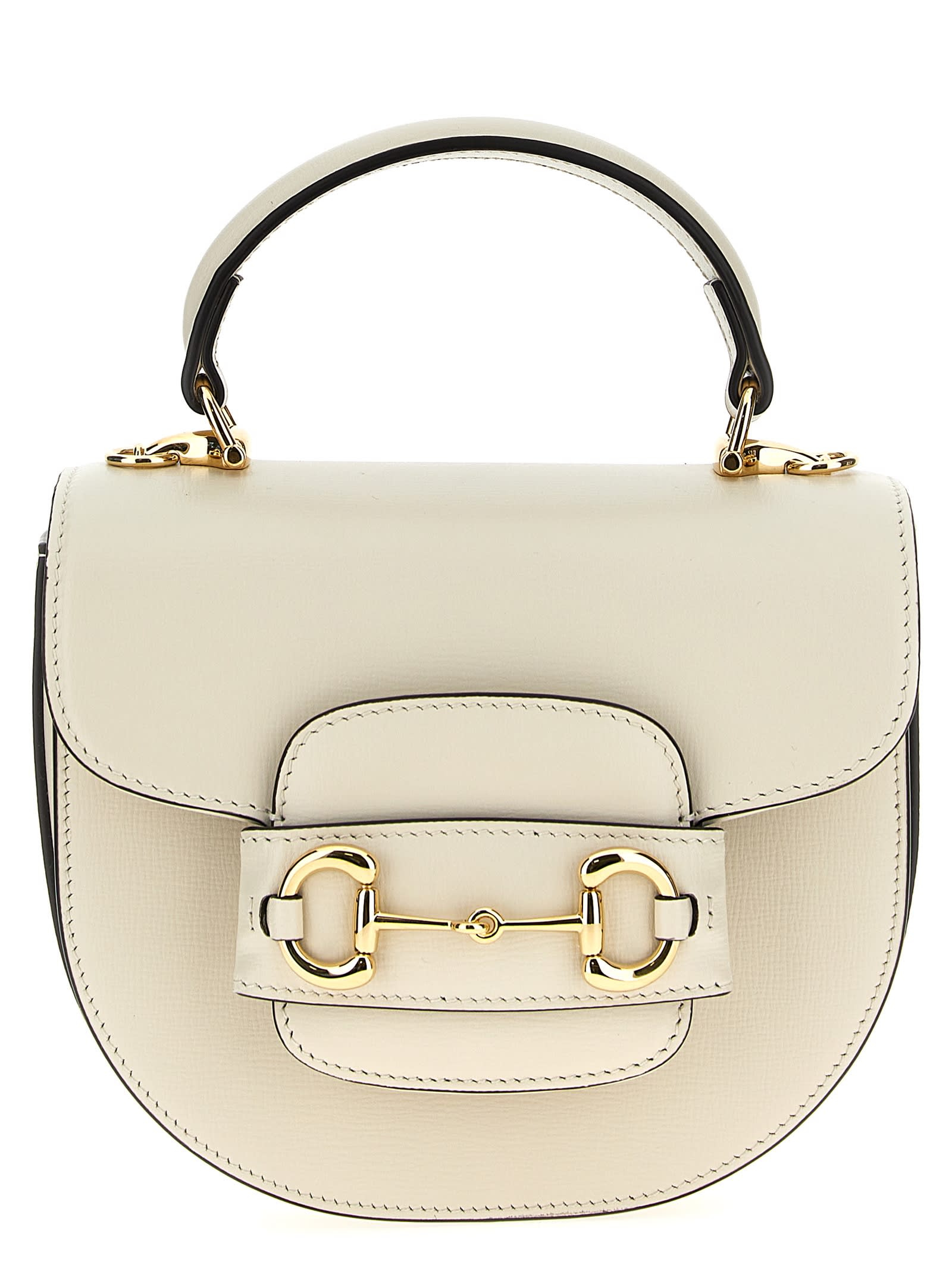 Shop Gucci Horsebit 1955 Mini Handbag In White