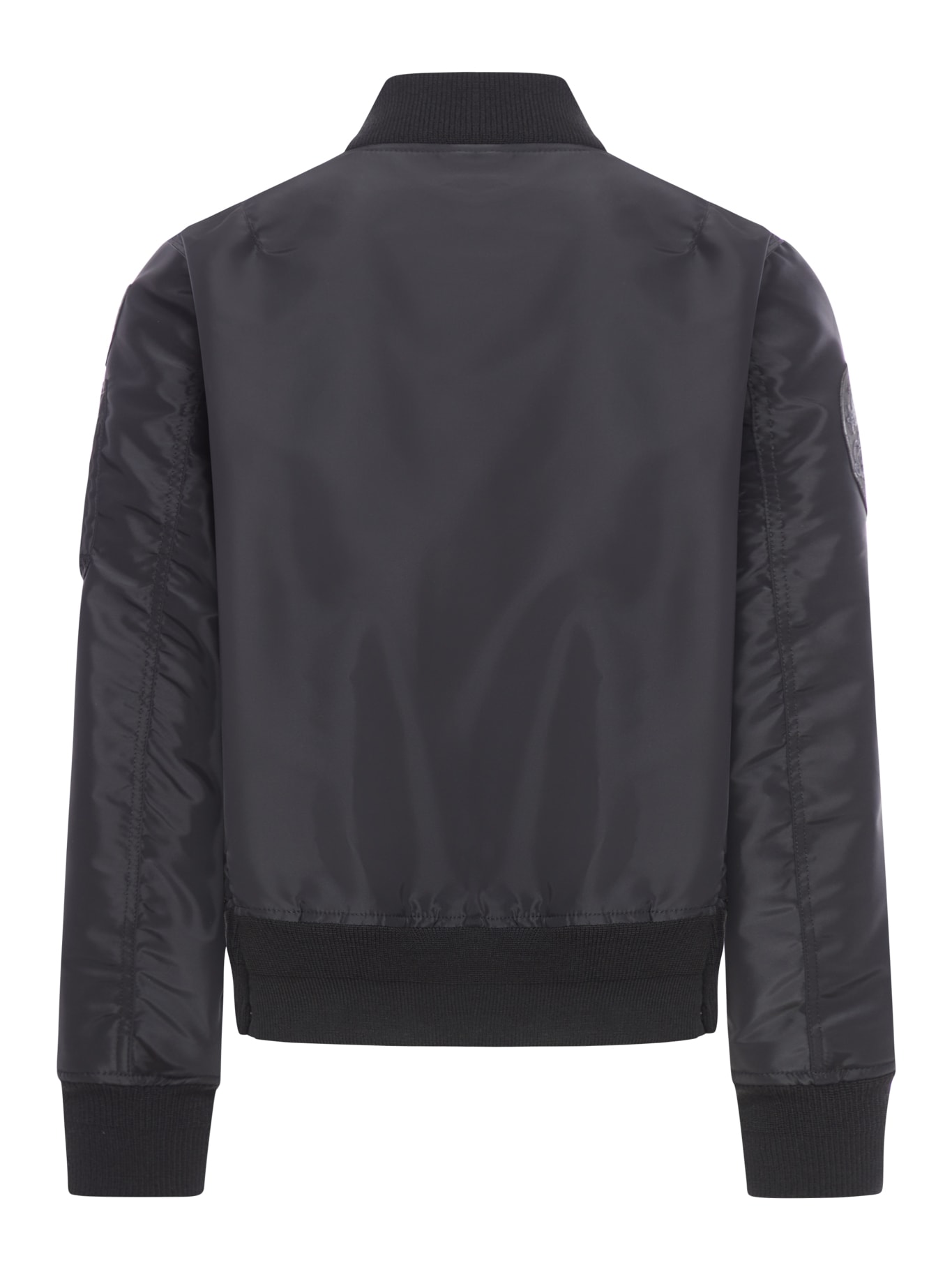 Shop Sacai Gonz Nylon Twill Blouson In Black