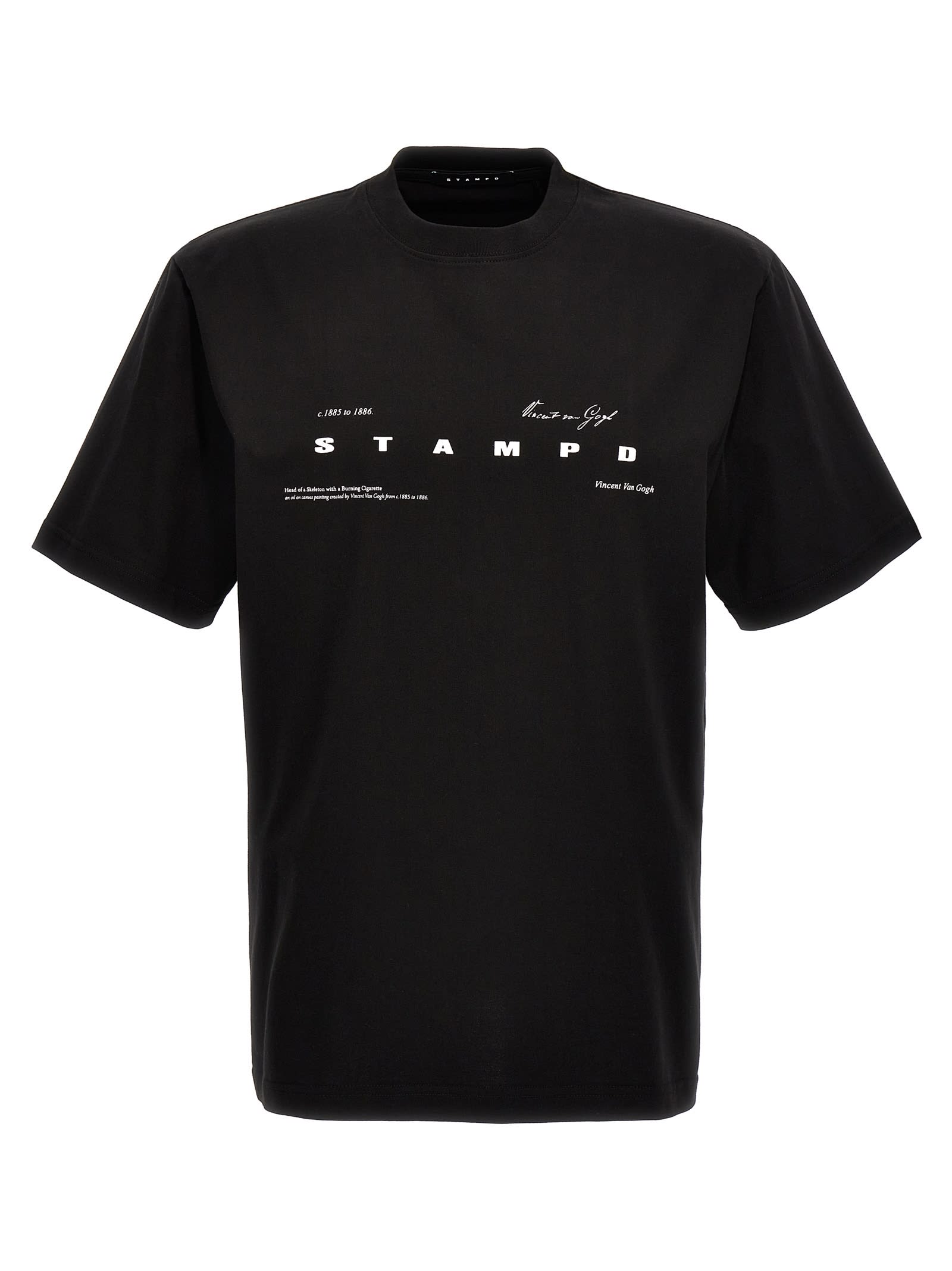 Shop Stampd Van Gogh Relaxed T-shirt In Black