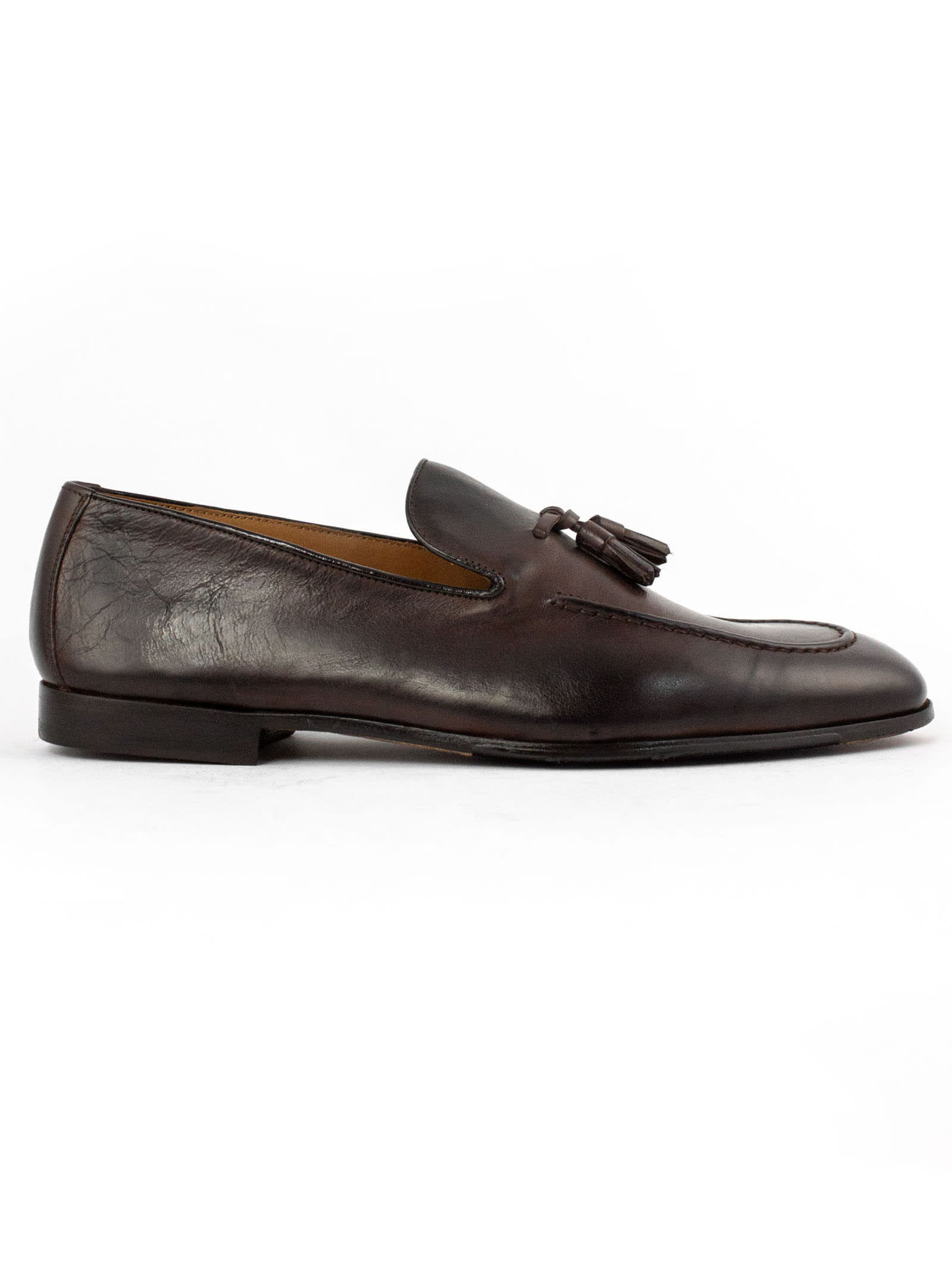 Doucals Brown Smooth Leather Loafer