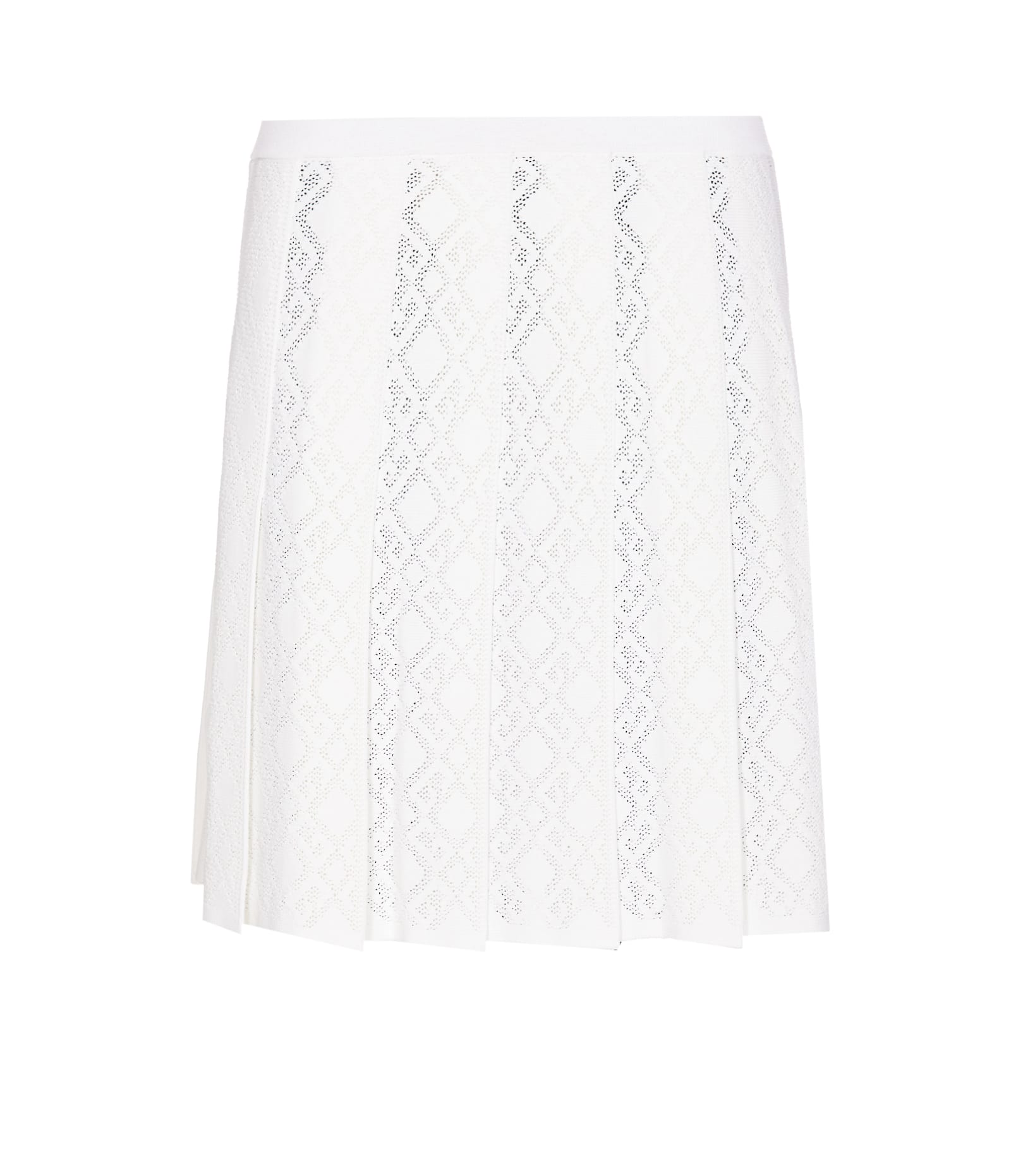 Pleated Monogram Skirt