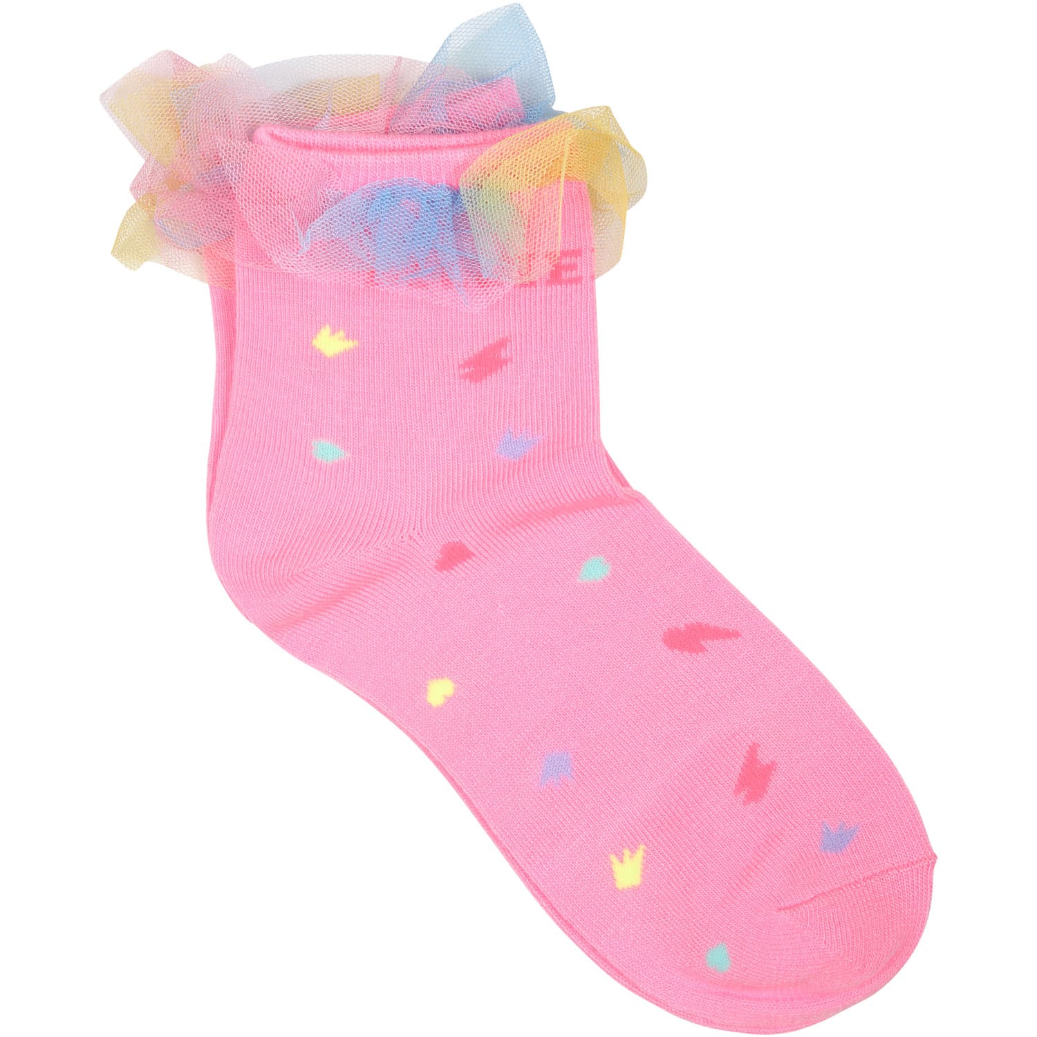 Billieblush Kids' Pink Socks For Girl With Ruffles