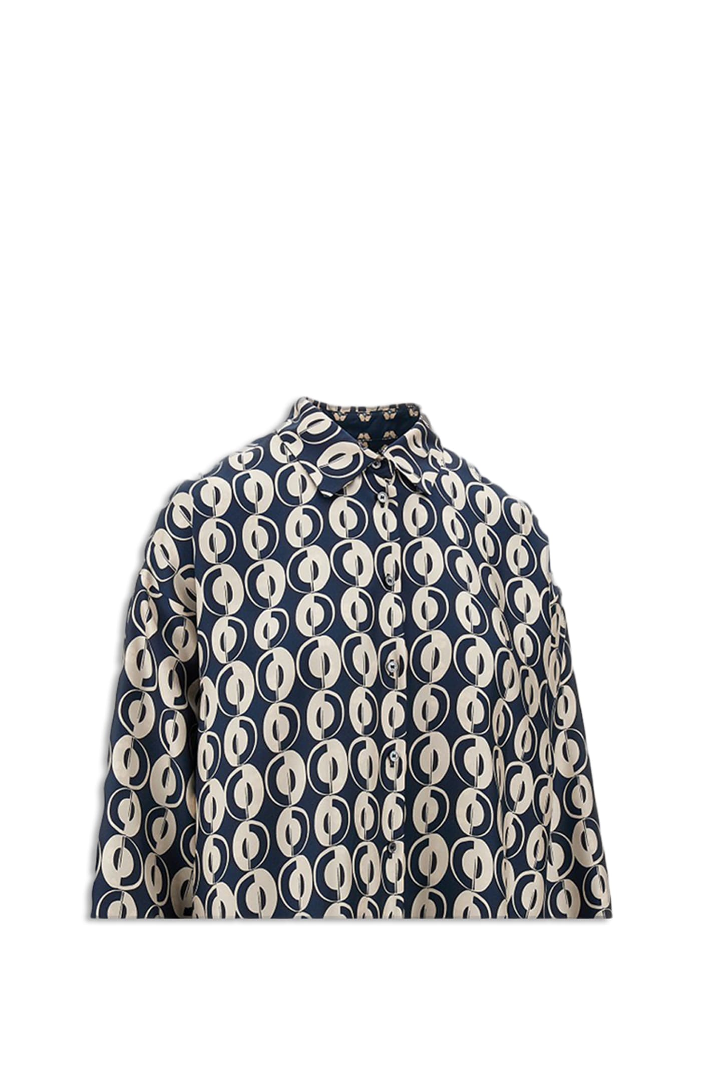 Shop 's Max Mara Timeshirt Shirt In Navy-beige