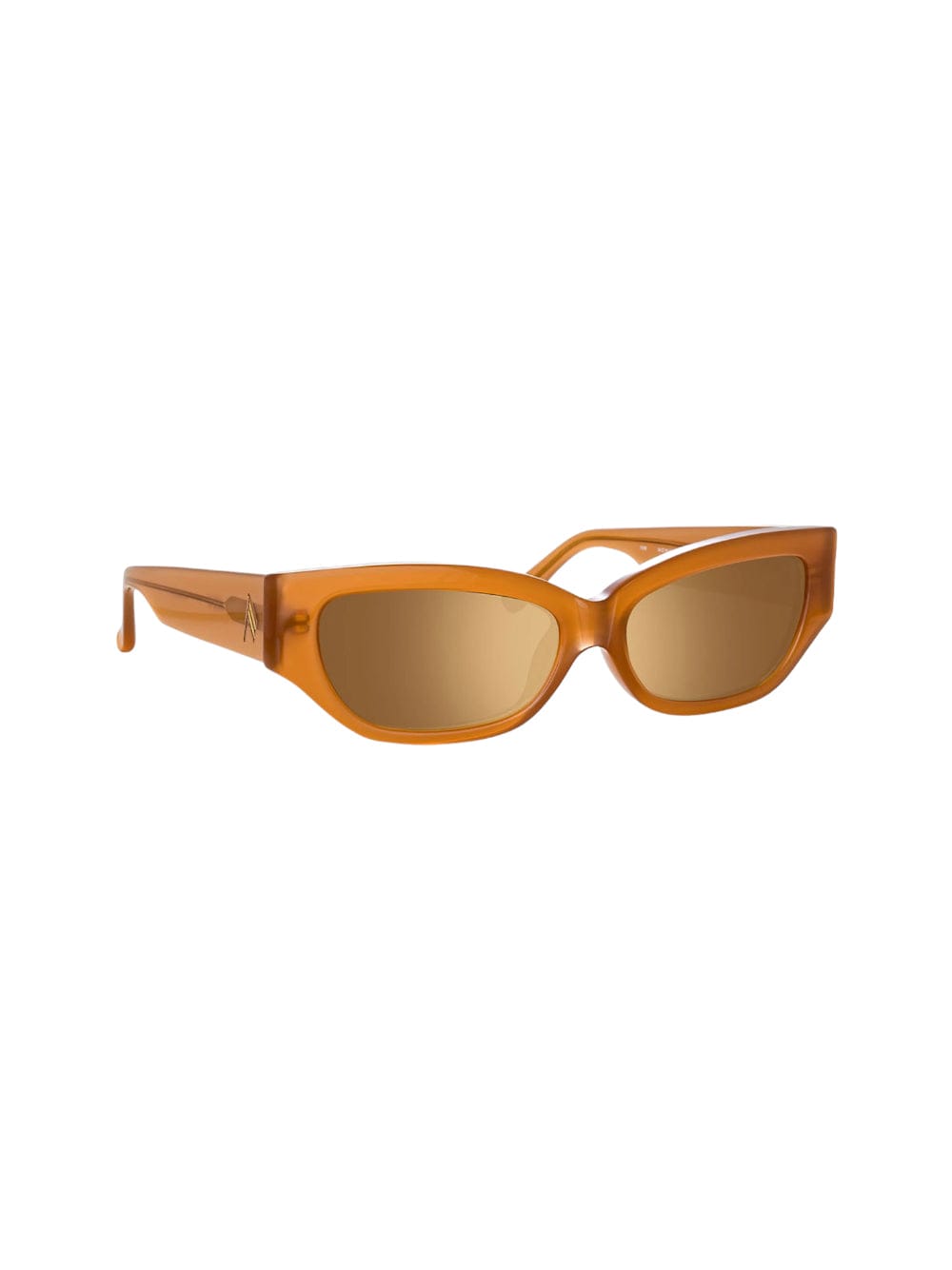 Shop Attico Vanessa - Brown Sunglasses