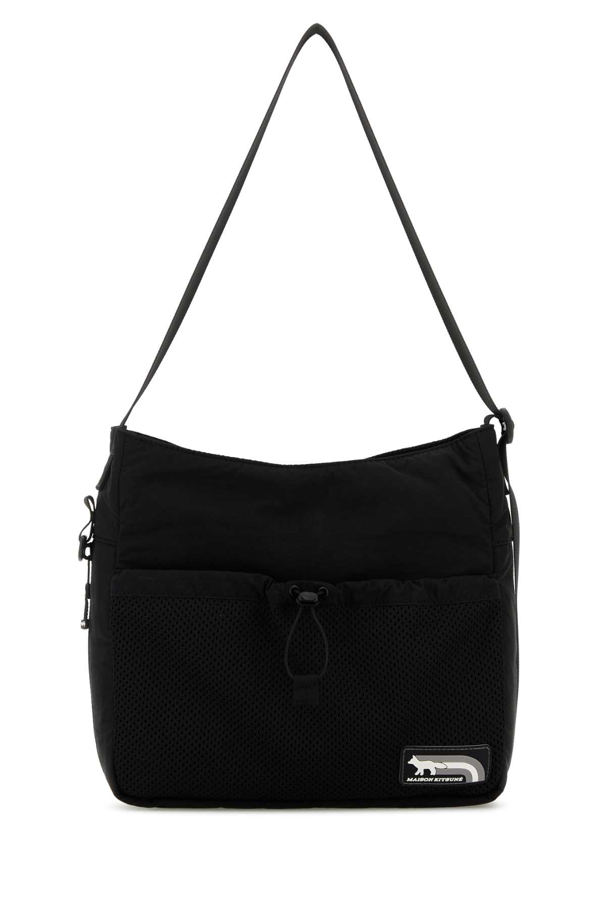 Maison Kitsuné Black Nylon Crossbody Bag