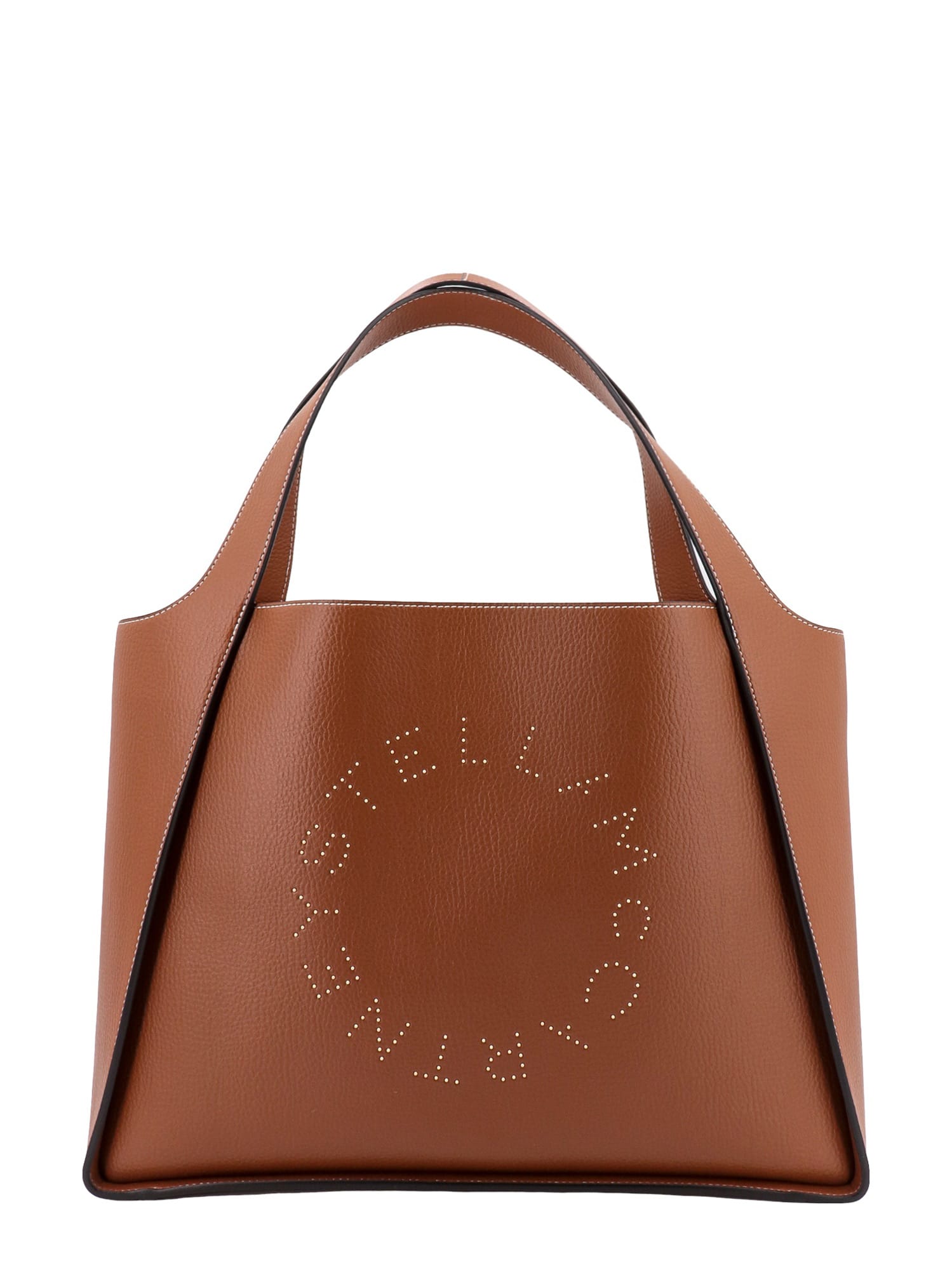 Stella Mccartney Stella Logo Shoulder Bag In Brown