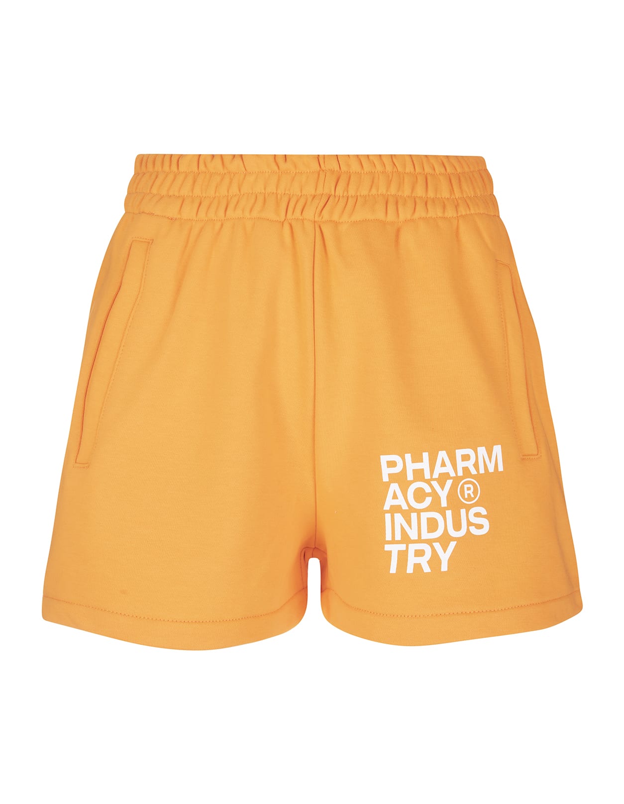 Pharmacy Industry Woman Orange Historical Logo Sports Shorts