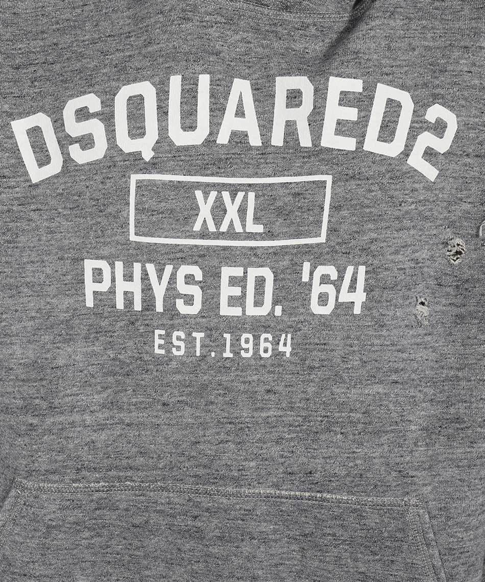 Shop Dsquared2 Cotton Hoodie In Grey