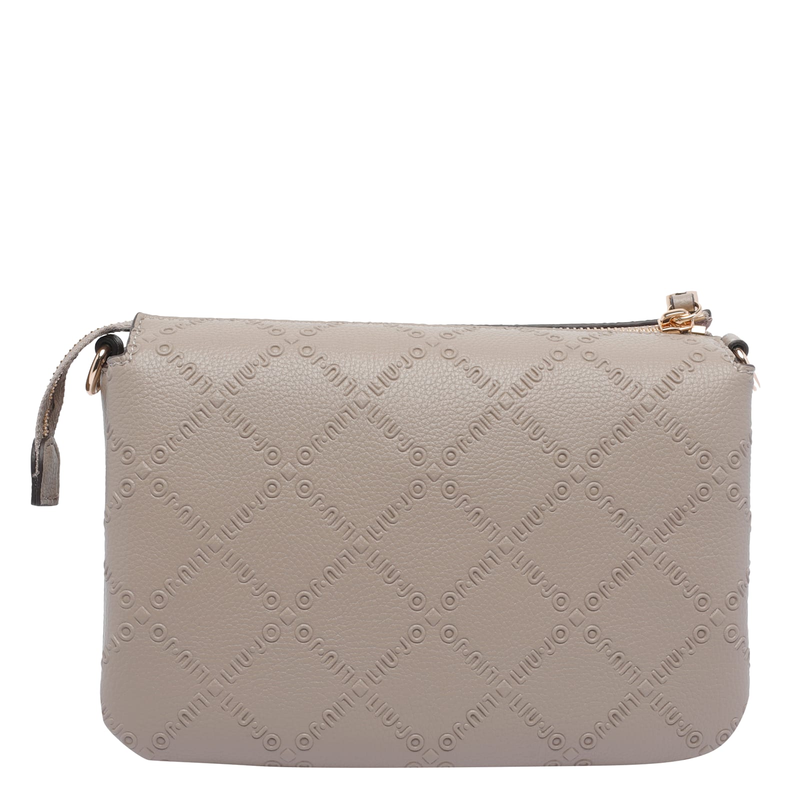 Liu •jo Adjustable Shoulder Bag Gold Hardware In Gray