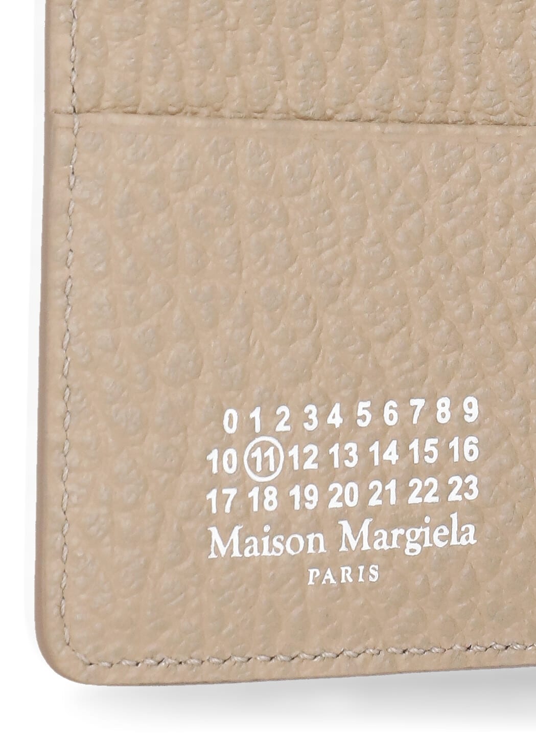 Shop Maison Margiela Four Stitches Cards Holder In Beige