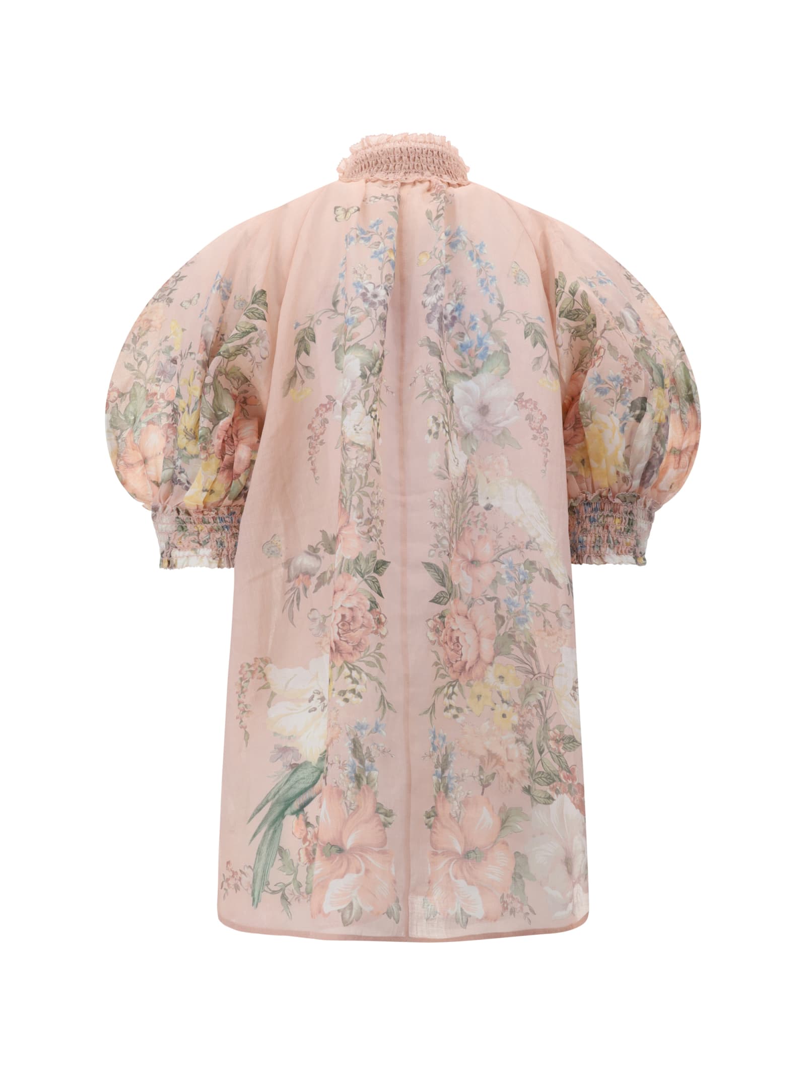 Shop Zimmermann Waverly Shirt In Pink Floral