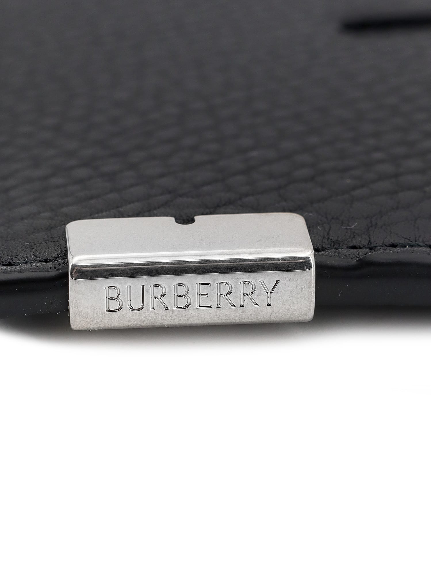 Shop Burberry Card Holder In Black