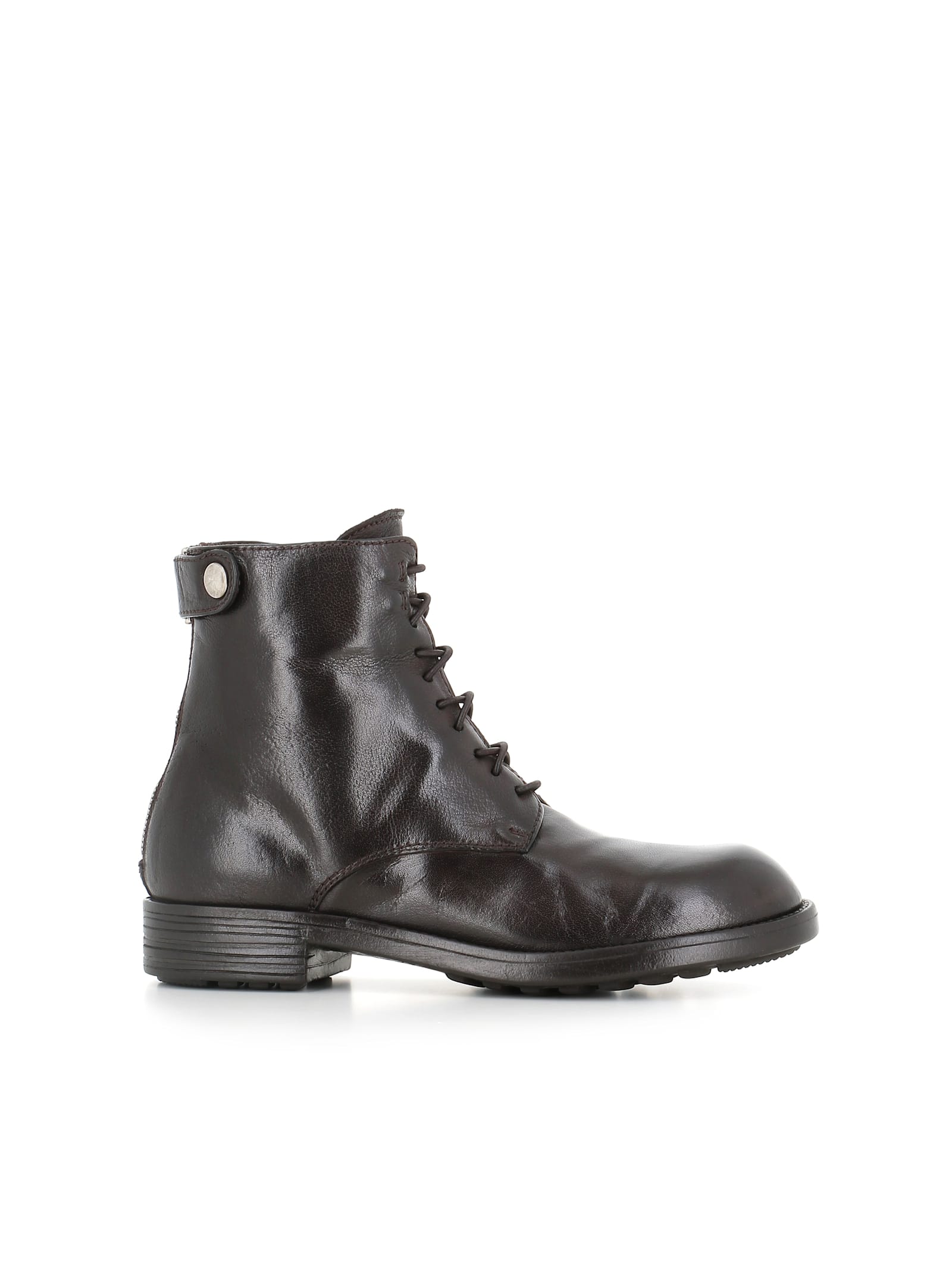 Officine Creative Lace-up Zip-detail Boots In Black