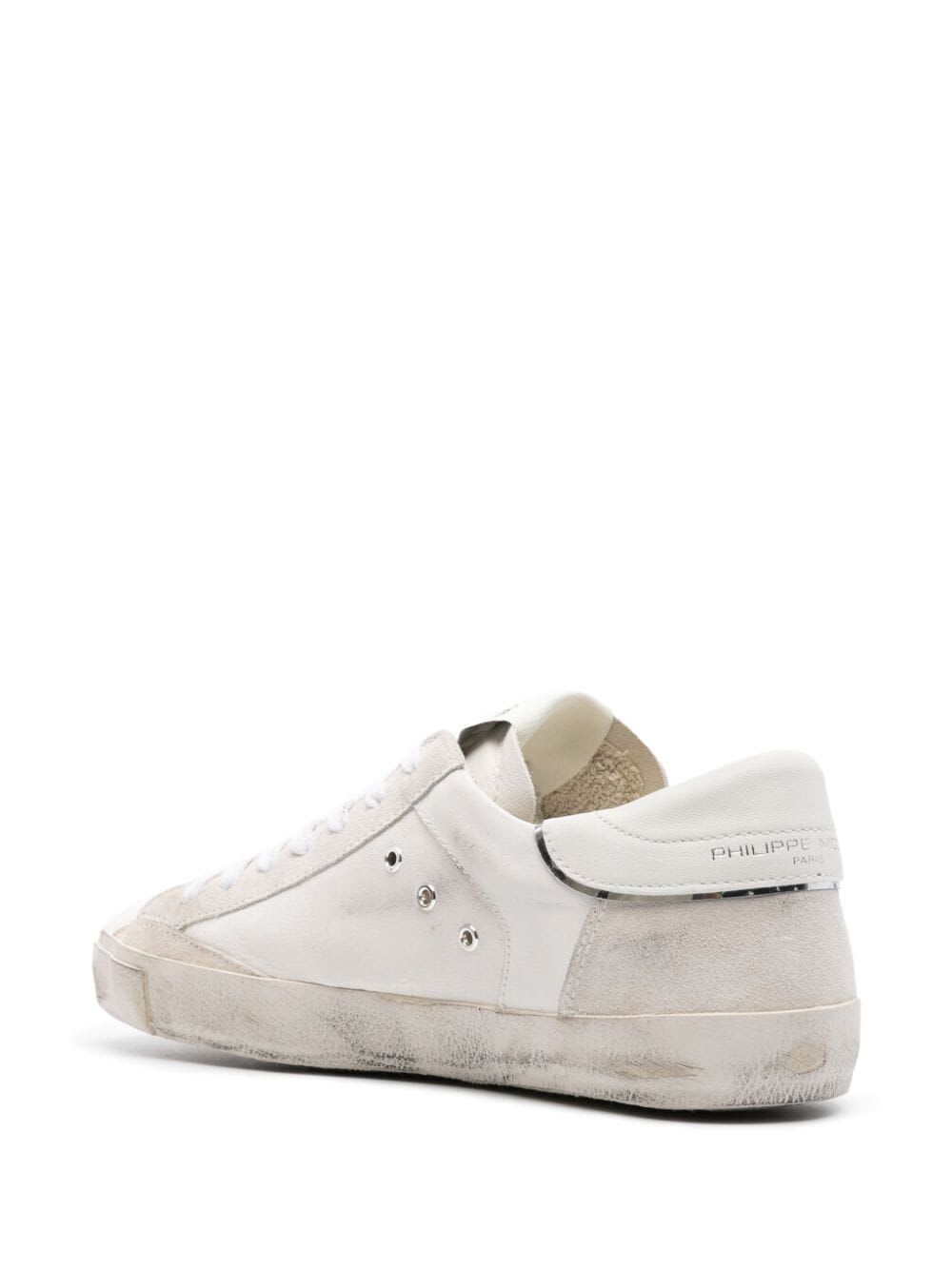 Shop Philippe Model Prsx Low Man Sneakers In White