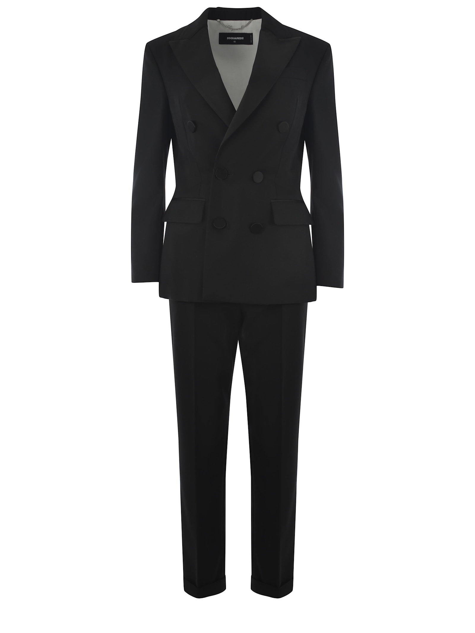 Shop Dsquared2 Tailleur  Made Of Fresh Wool In Black