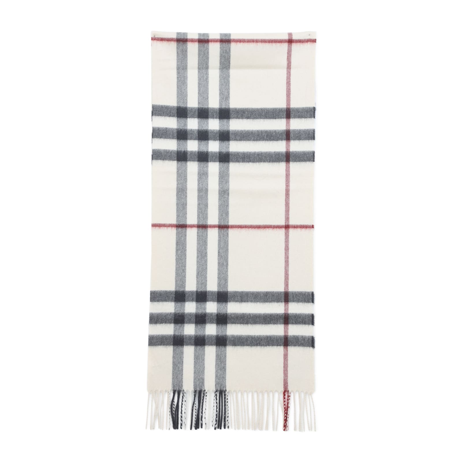 Burberry Wool Scarf In White Scarfs In Neutral