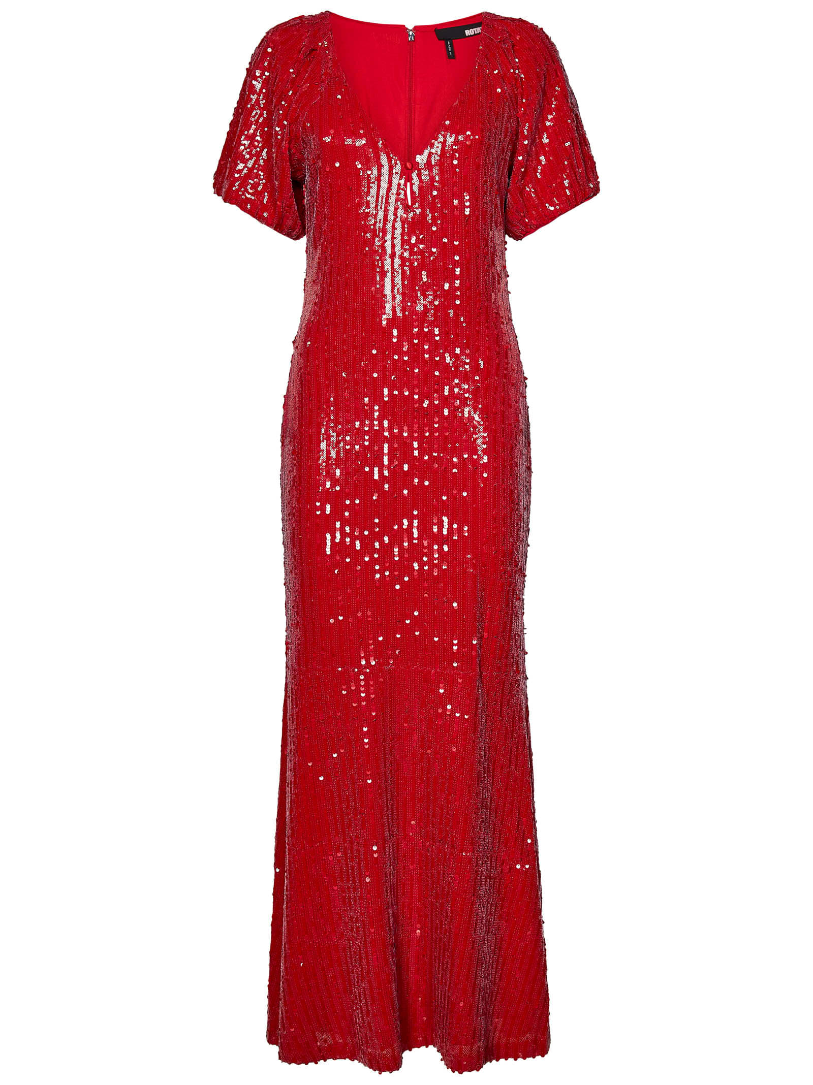 Shop Rotate Birger Christensen Long Dress In Red