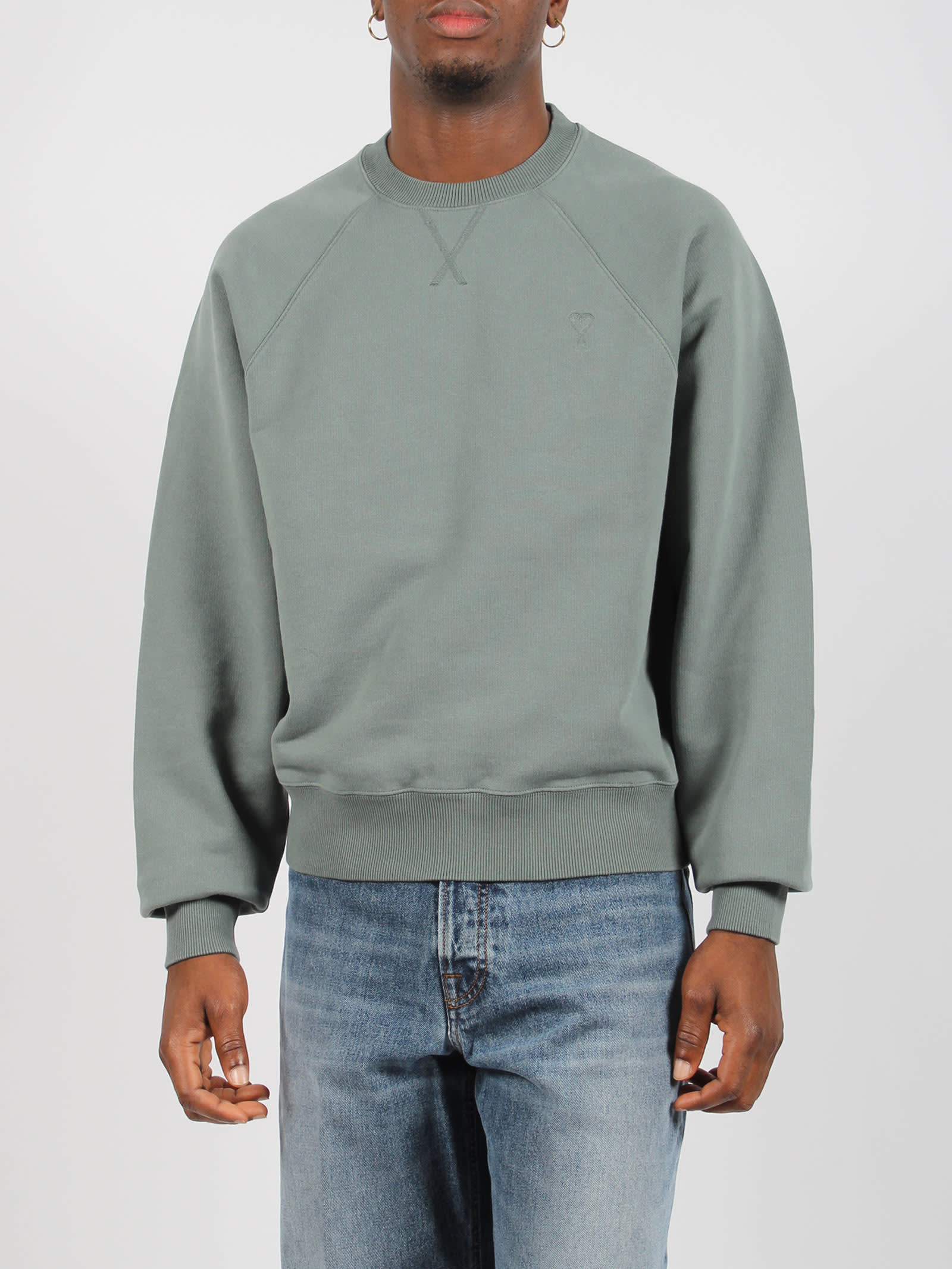 AMI ALEXANDRE MATTIUSSI TONAL AMI DE COEUR SWEATSHIRT 