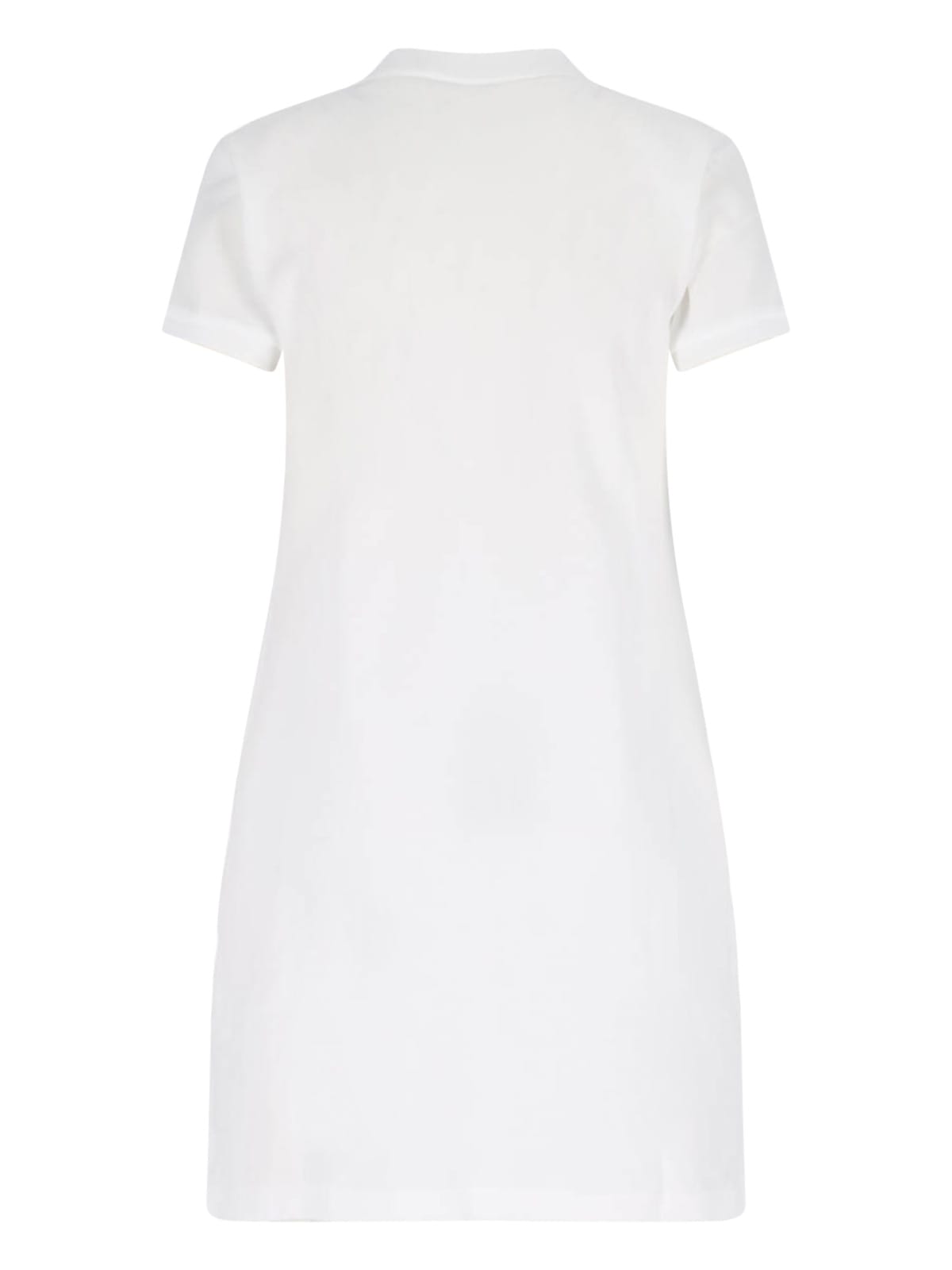 Polo Ralph Lauren Logo Mini Dress In White