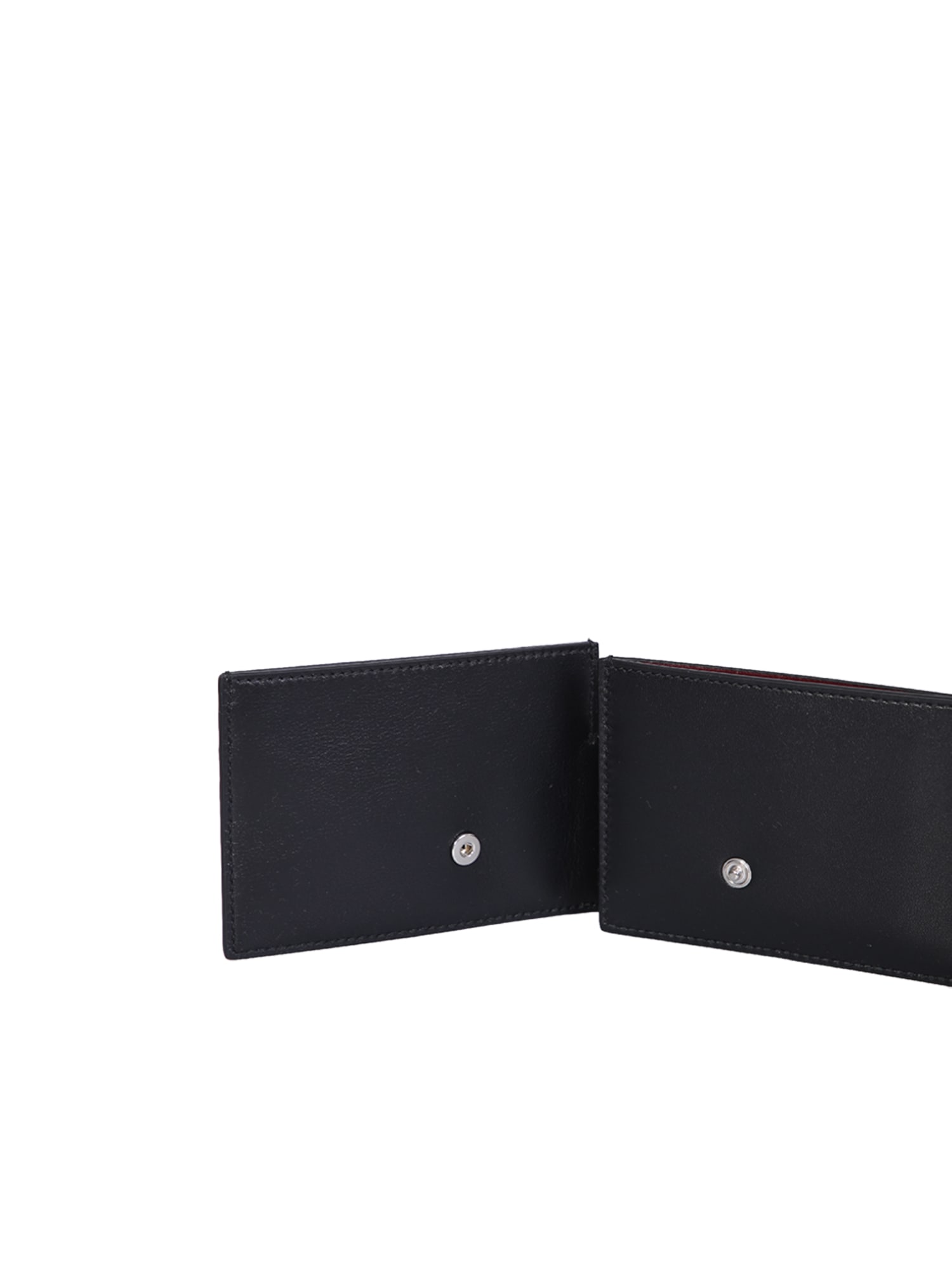 Shop Alexander Mcqueen Black Layered Cardholder