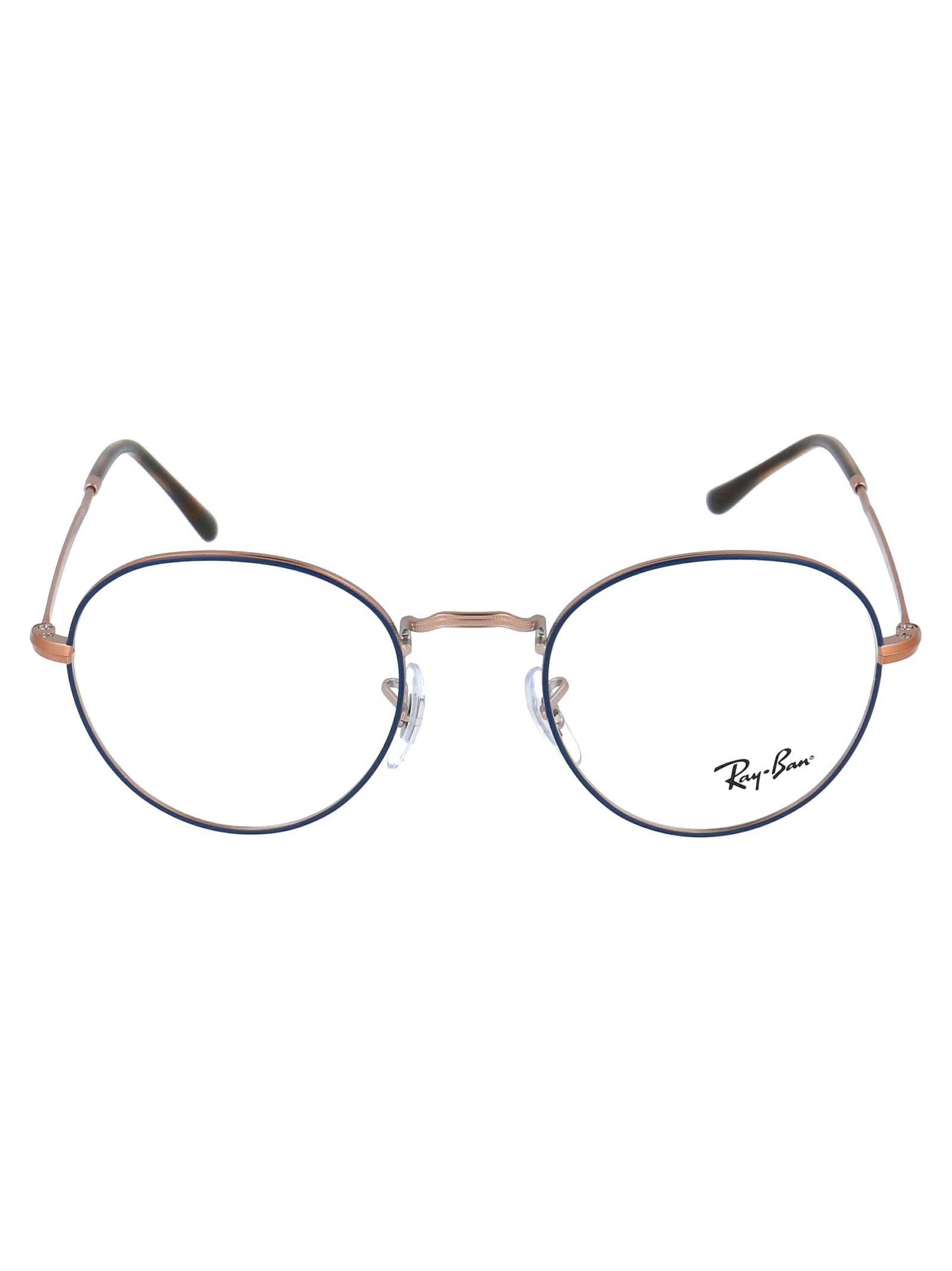 Ray Ban David Glasses In 3035 Blue On Matte Copper