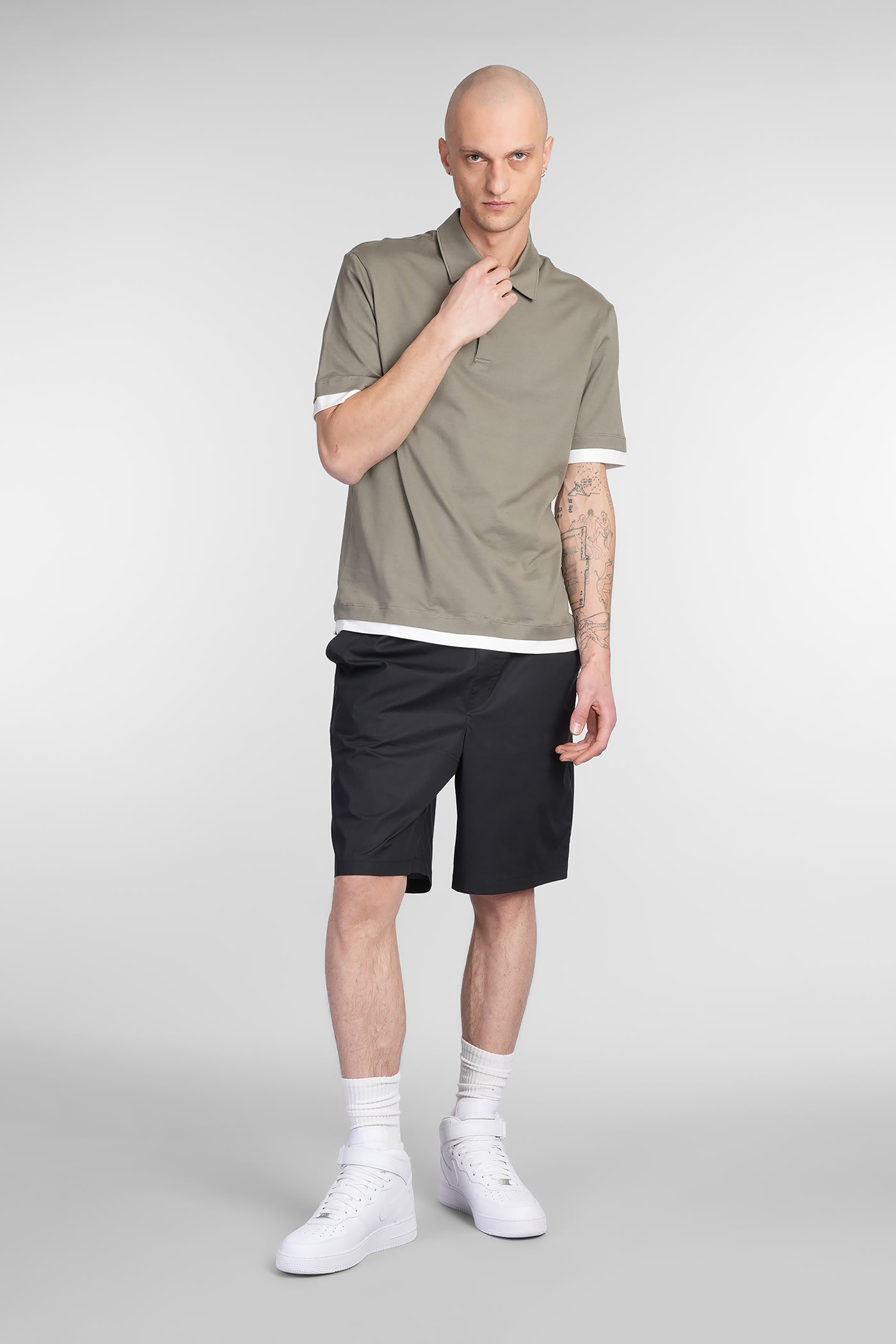 Roberto Collina Cotton Shorts In Black