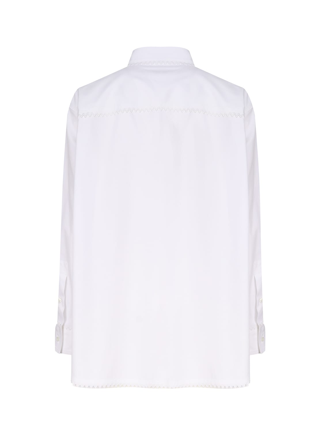 Shop Bottega Veneta Cotton Shirt In White