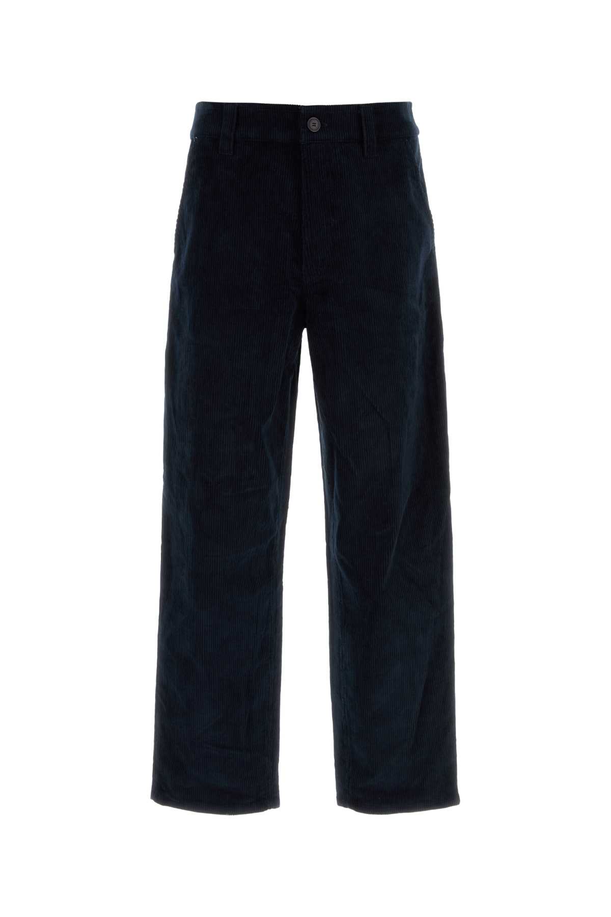 A. P.C. Navy Blue Corduroy Fegus Pant