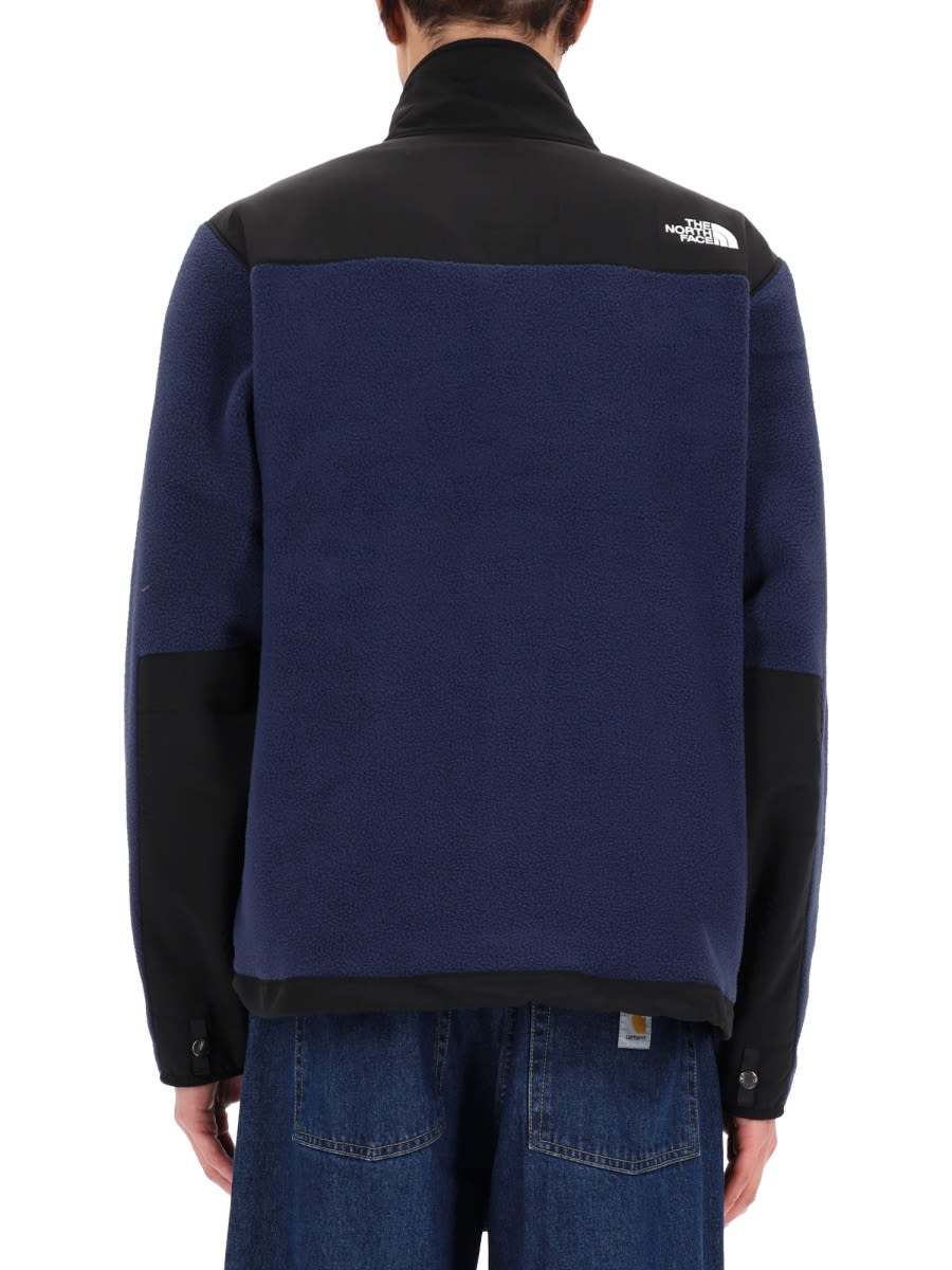 The North Face Logo Vertical Collar Grab Velvet Casual Jacket In Black