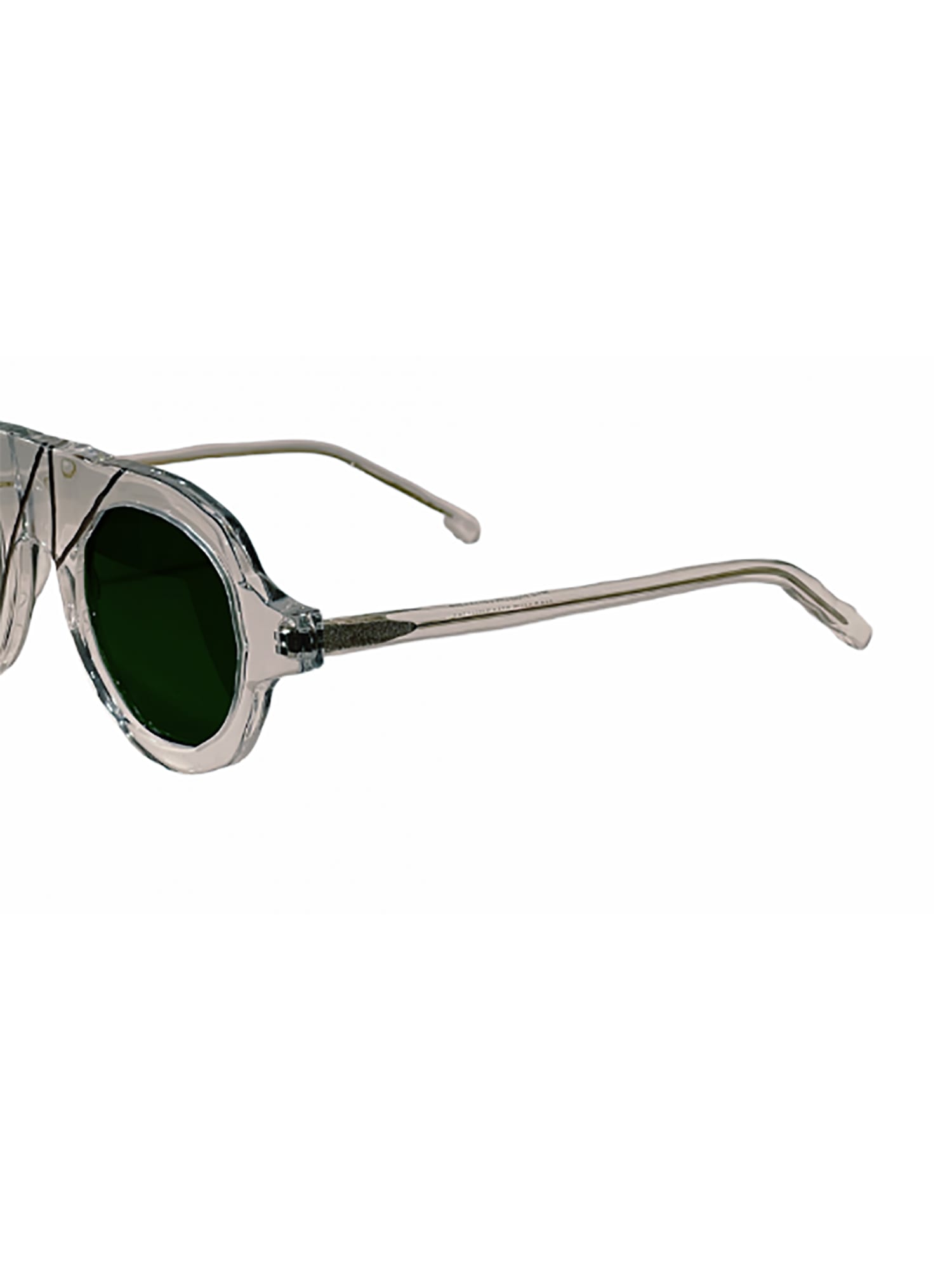 Masahiro Maruyama Mm/0078 No.3(sun) Sunglasses In Clear _ Gold